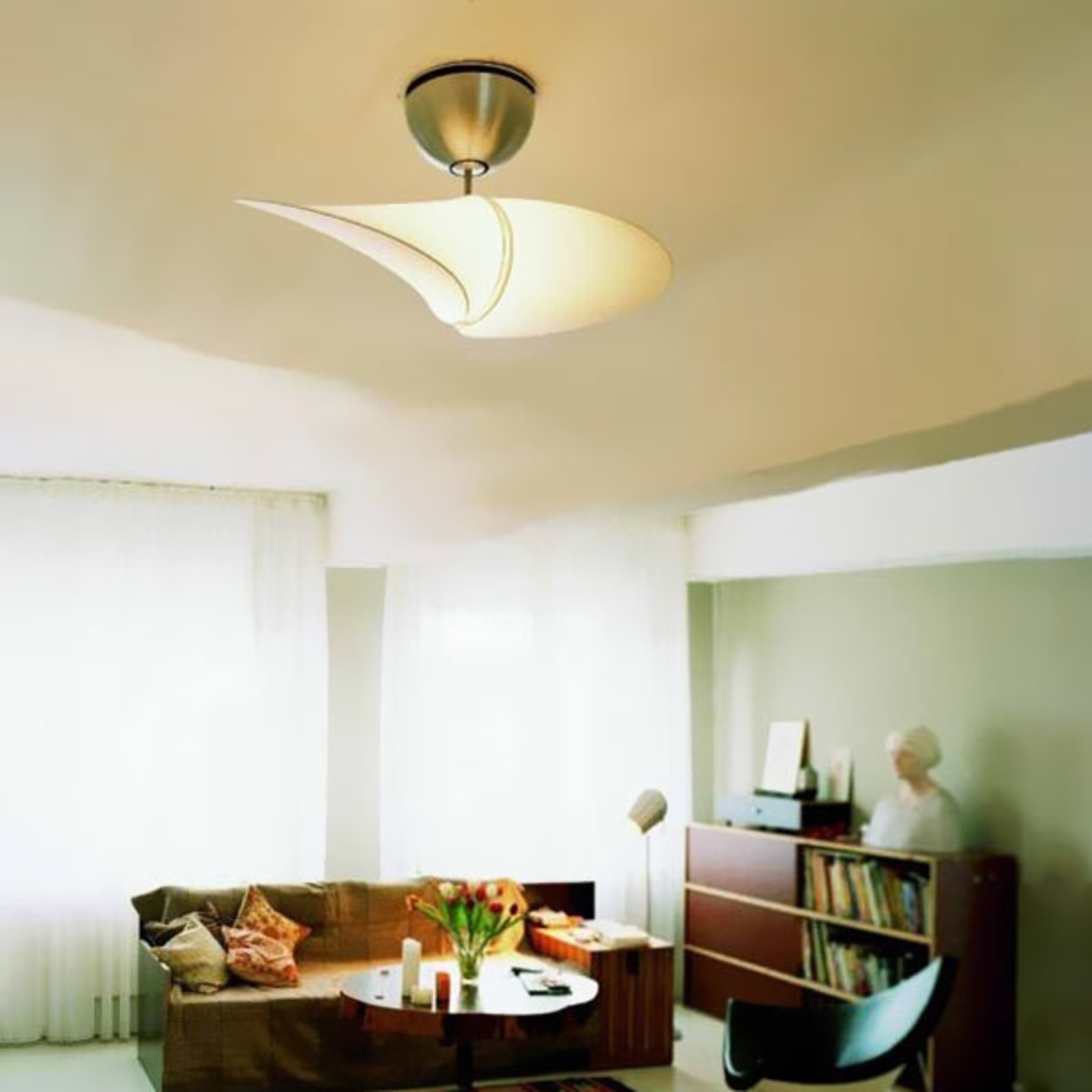 Propeller Deckenventilator, alu, leise, 42 cm - serien.lighting