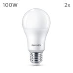 Philips LED E27 13W 1521lm 2 700K mat 2 szt.