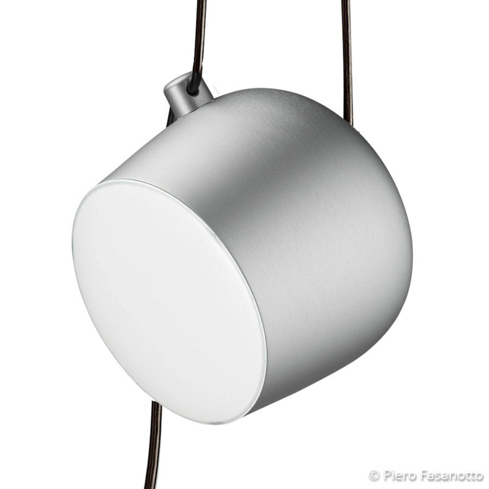 FLOS Aim LED-Pendelleuchte light silver eloxiert