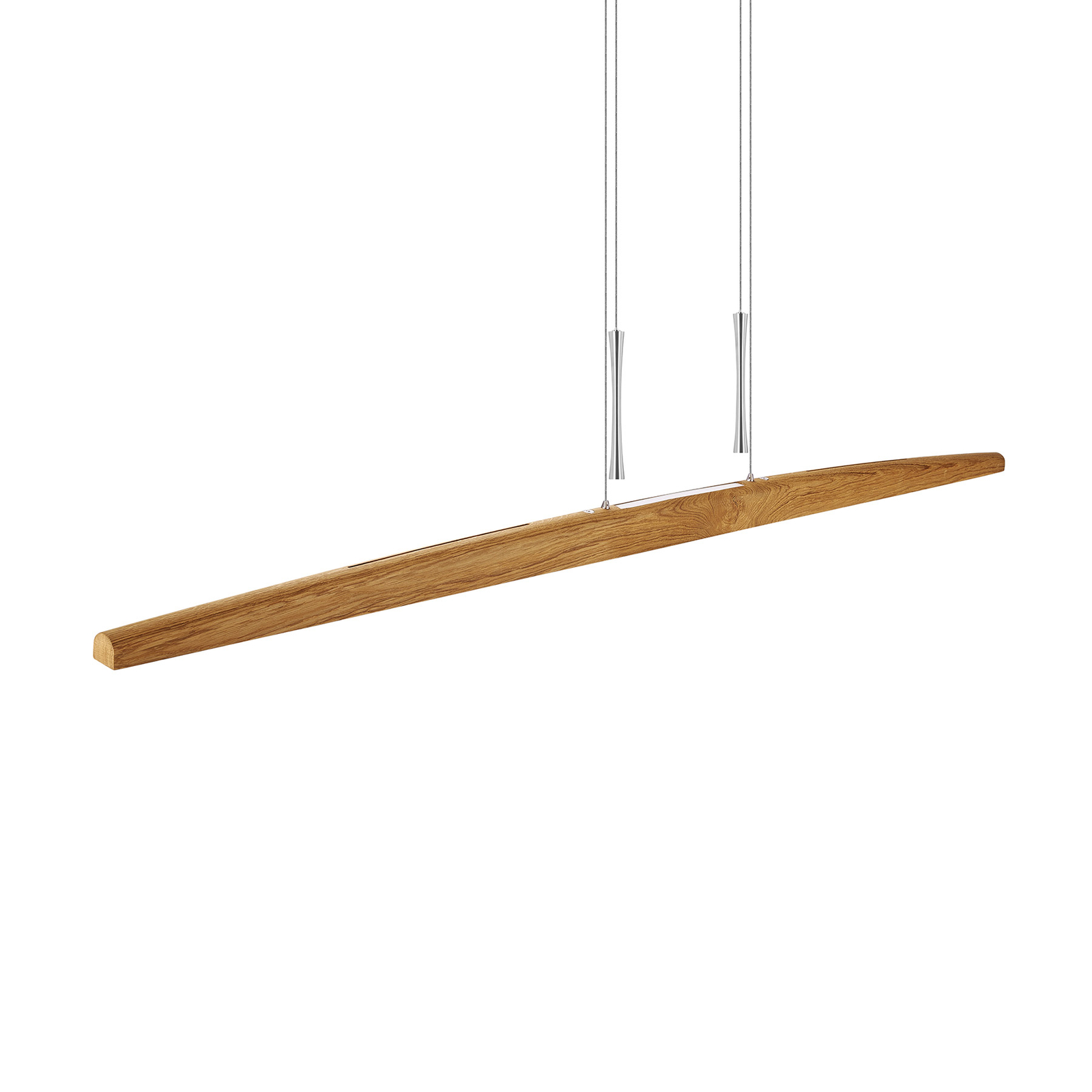 HerzBlut Arco LED hanging light asteich oiled 170cm