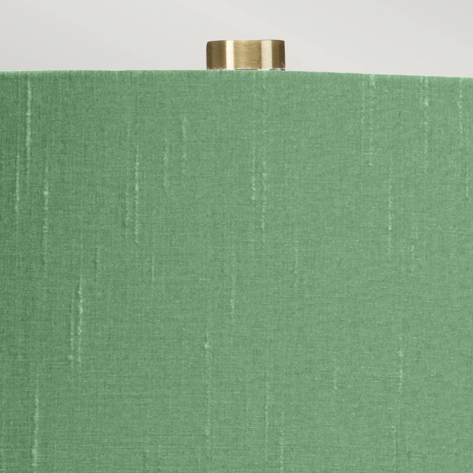 Elstead textil asztali lámpa isla antik sárgaréz/zöld