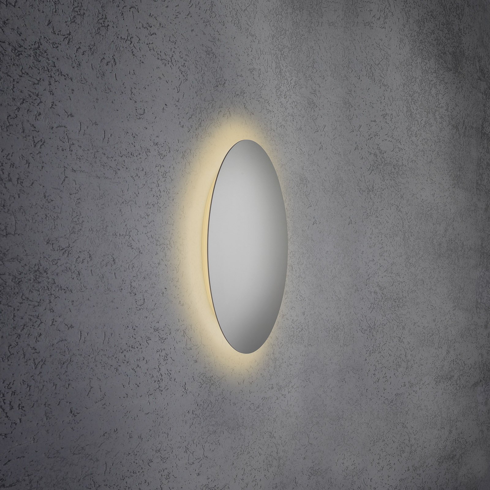 Escale Blade LED nástěnné světlo, stříbrná, Ø 44cm
