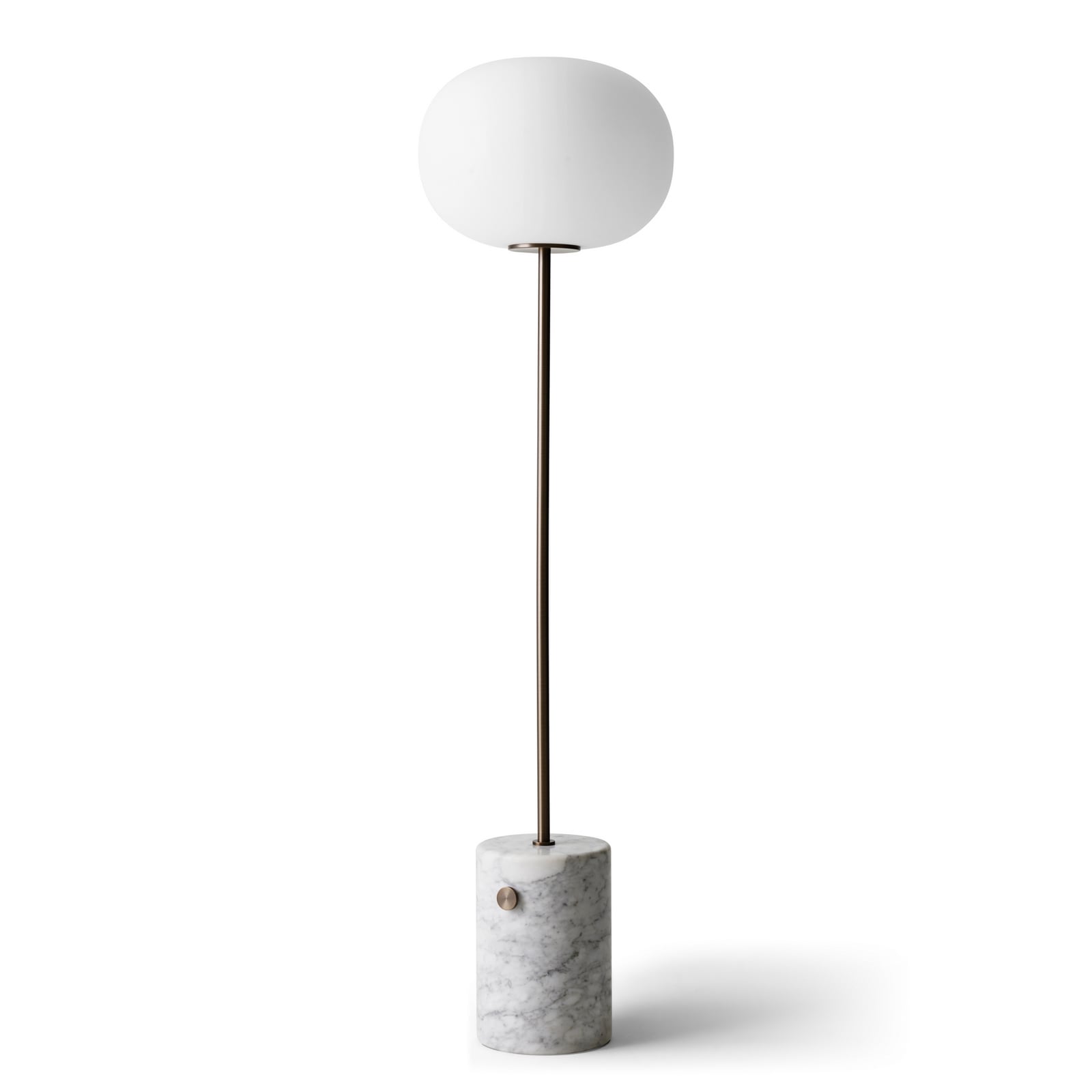 JWDA-lattiavalaisin, pronssi/valkoinen, marmori, 130 cm, himmennettävä – Audo JWDA-lattiavalaisin, pronssi/valkoinen, marmori, 130 cm, himmennettävä – Audo