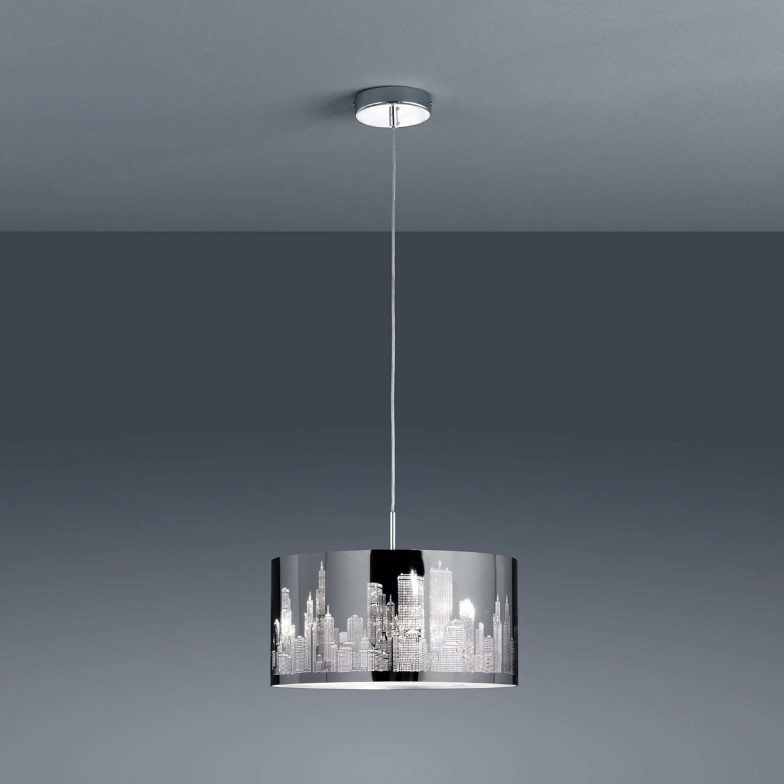 Acquista Lampada A Sospensione In Acciaio Inox Skyline Lampadeit