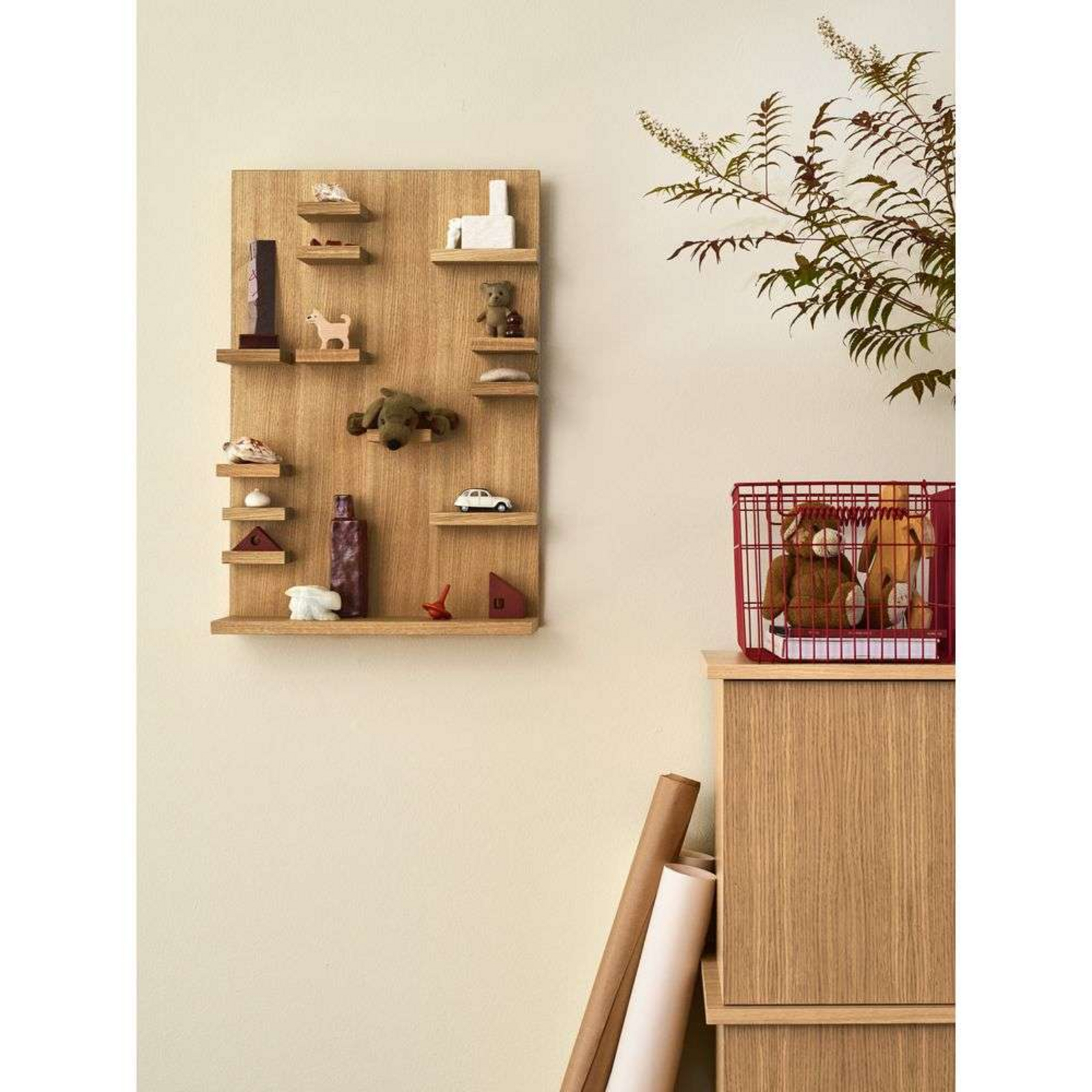 Parade Shelf H60 Oiled Oak - ferm LIVING