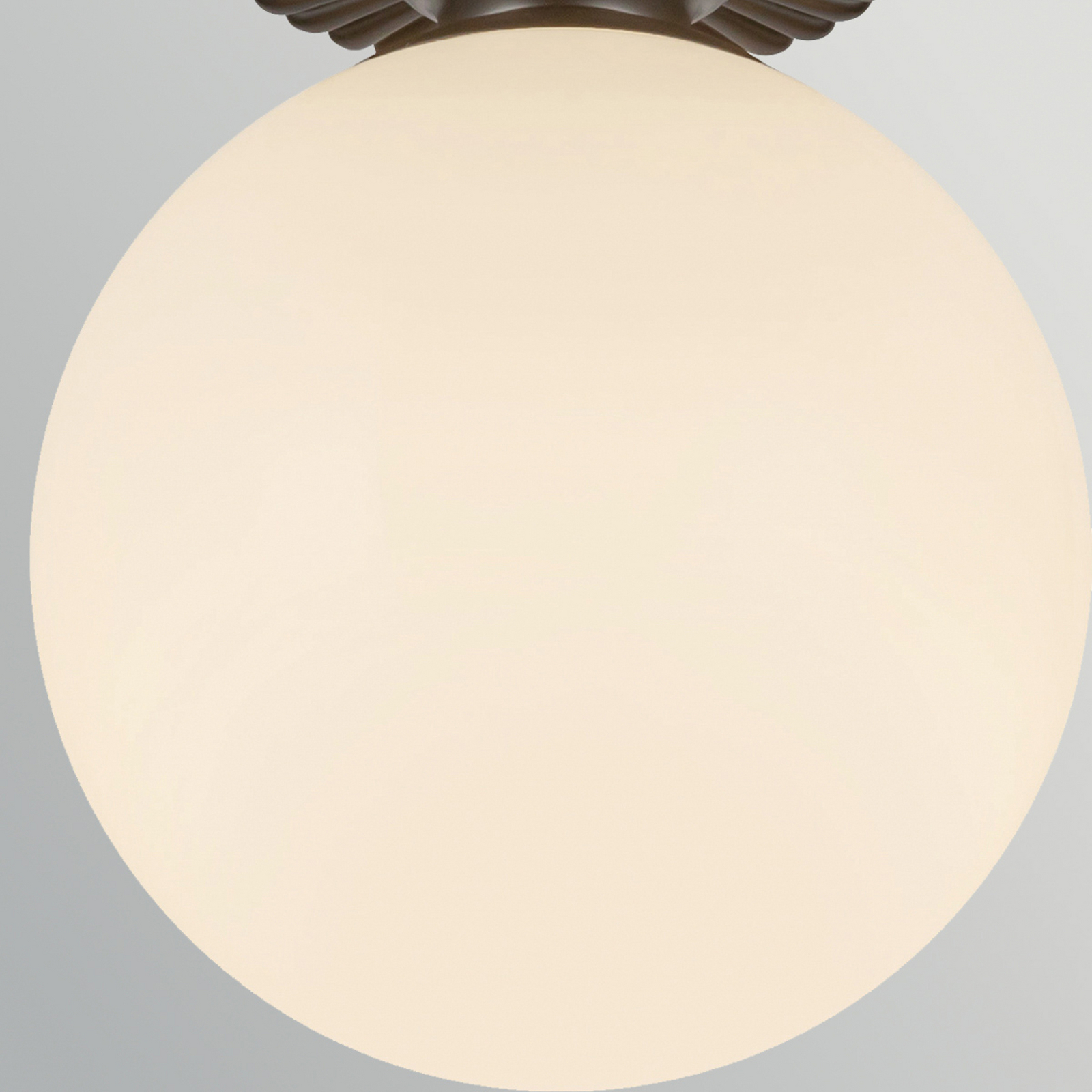 Otis mennyezeti lámpa, fekete/opál, Ø 20 cm, üveg, IP44 – Elstead Otis mennyezeti lámpa, fekete/opál, Ø 20 cm, üveg, IP44 – Elstead