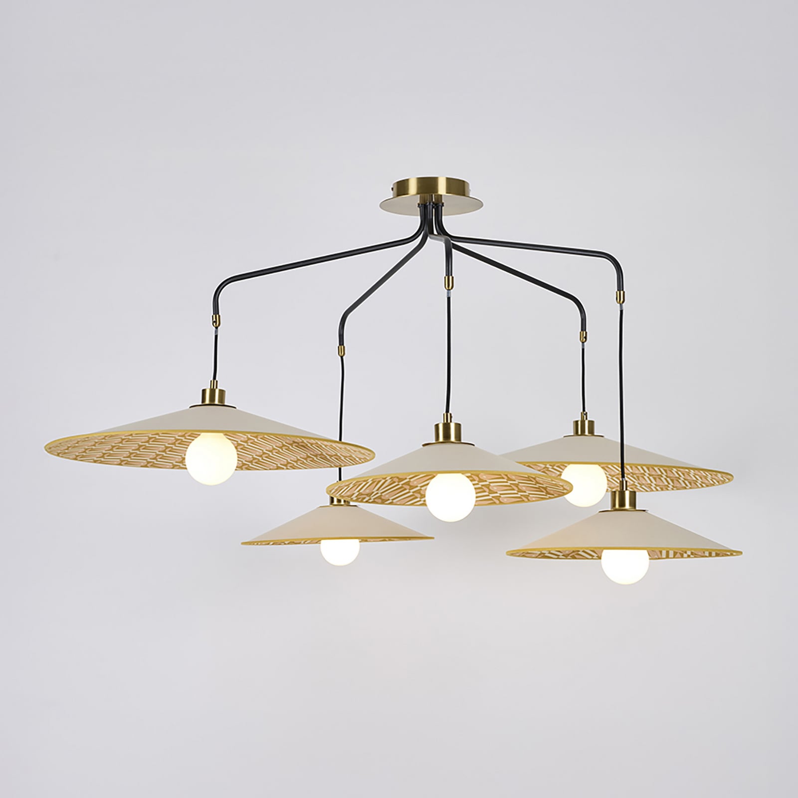 MARKET SET riputatav lamp Gatsby, myra, 5-lambiline, E27