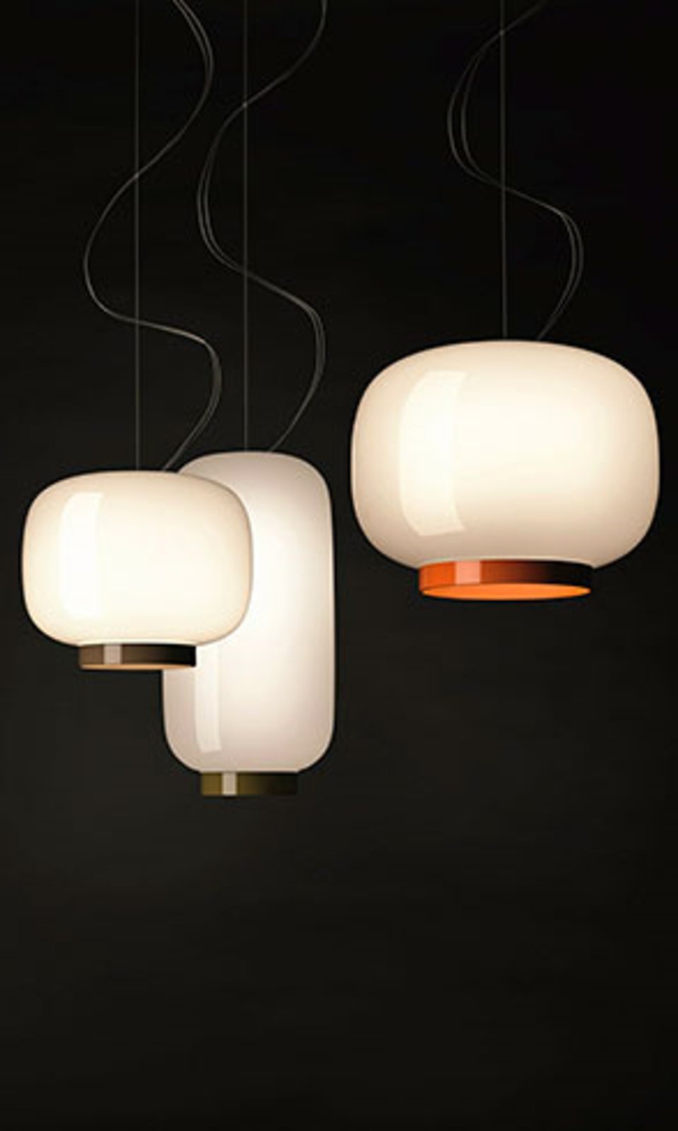 Chouchin 2 Reverse Lustră Pendul White/Green - Foscarini