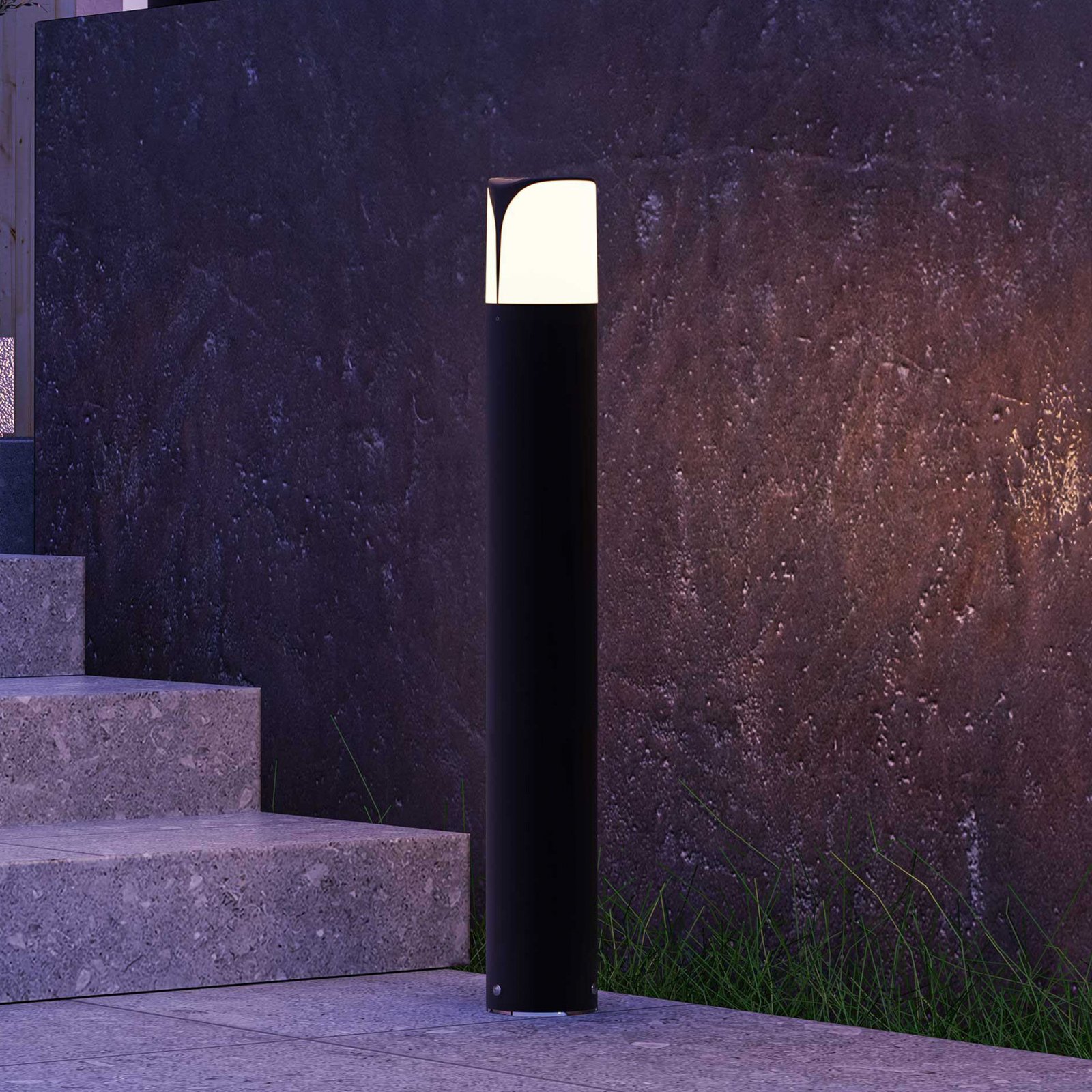 Forlight path lamp Astra, anthracite, aluminium, height 80 cm