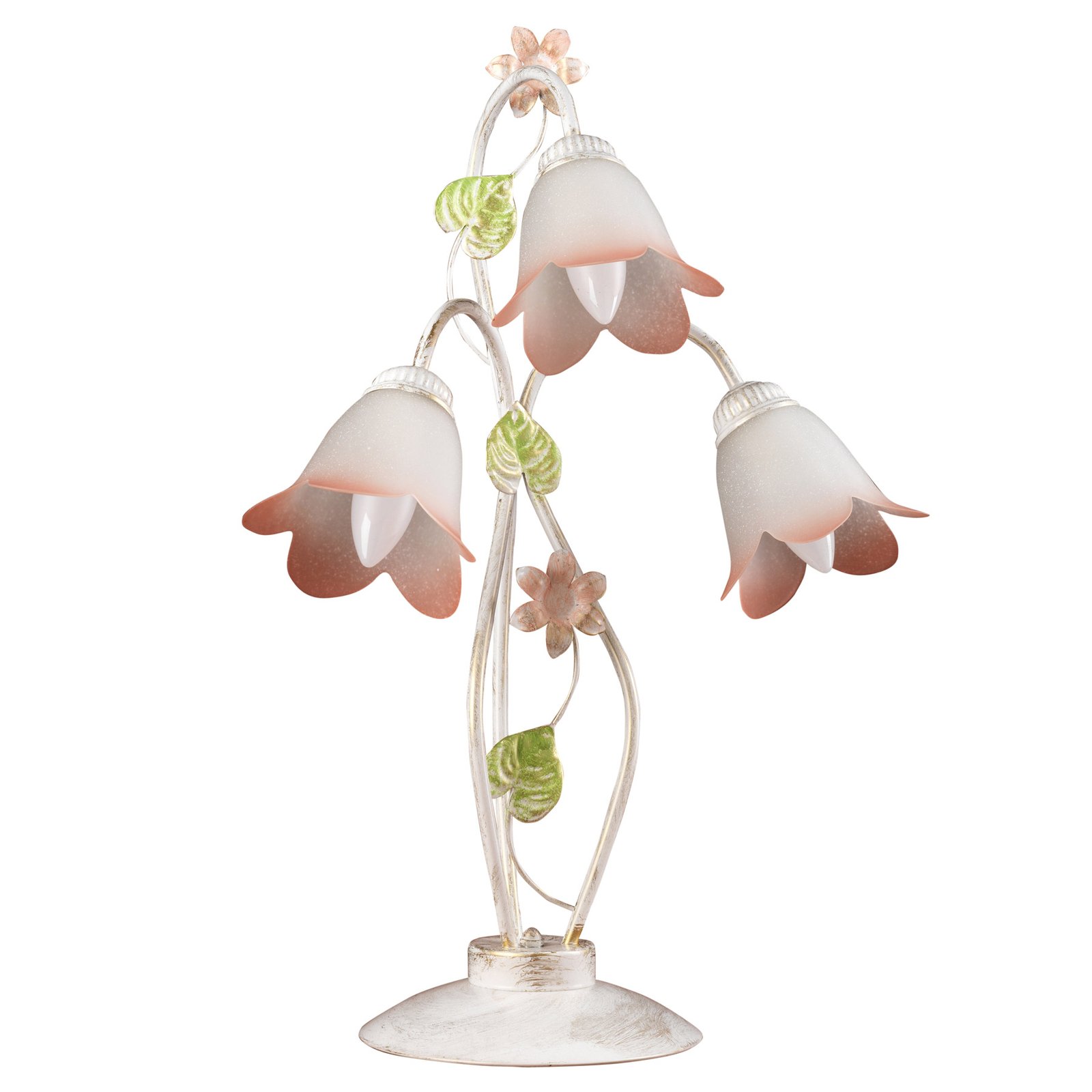 Florentietiško stiliaus stalinė lempa Botton, 3 žibintai