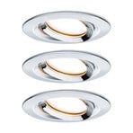 Nova Plus 3-light LED spot, round, chrome - Paulmann