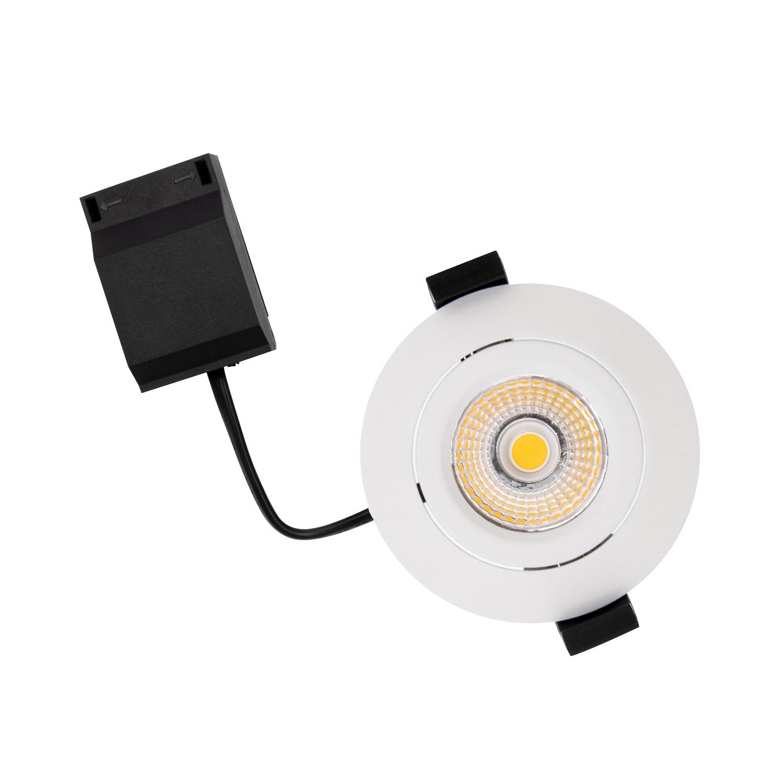DOTLUX LED ugradbena stropna svjetiljka CIRCLEminidim bijela Ø 8,5 cm Alu