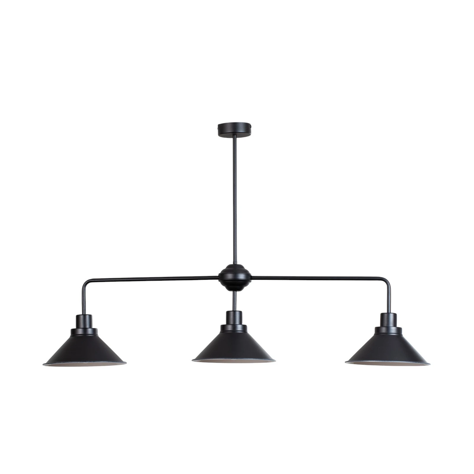 Hanglamp Craft III in zwart, 3-lamps