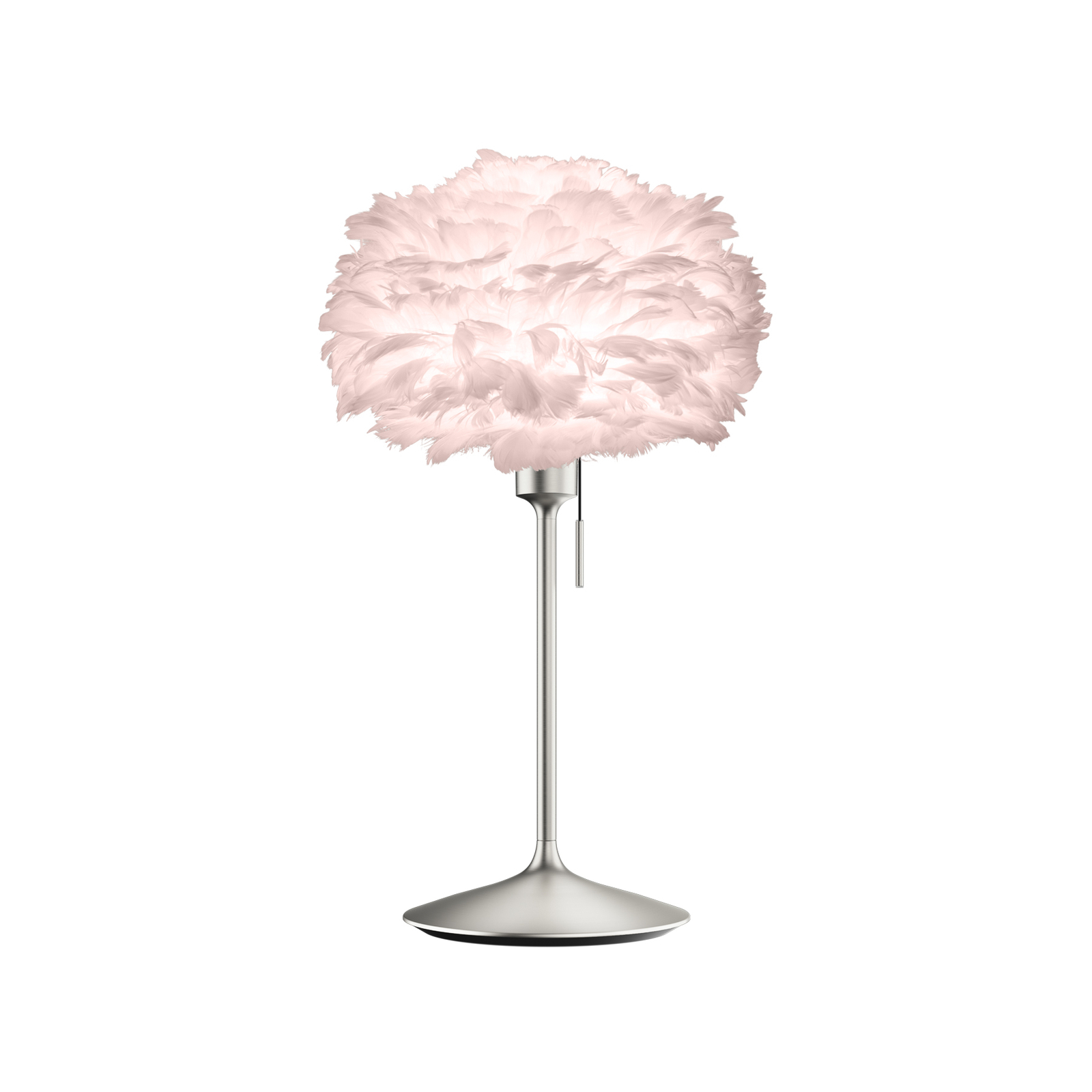 UMAGE Eos mini bordlampe rosé / børstet stål