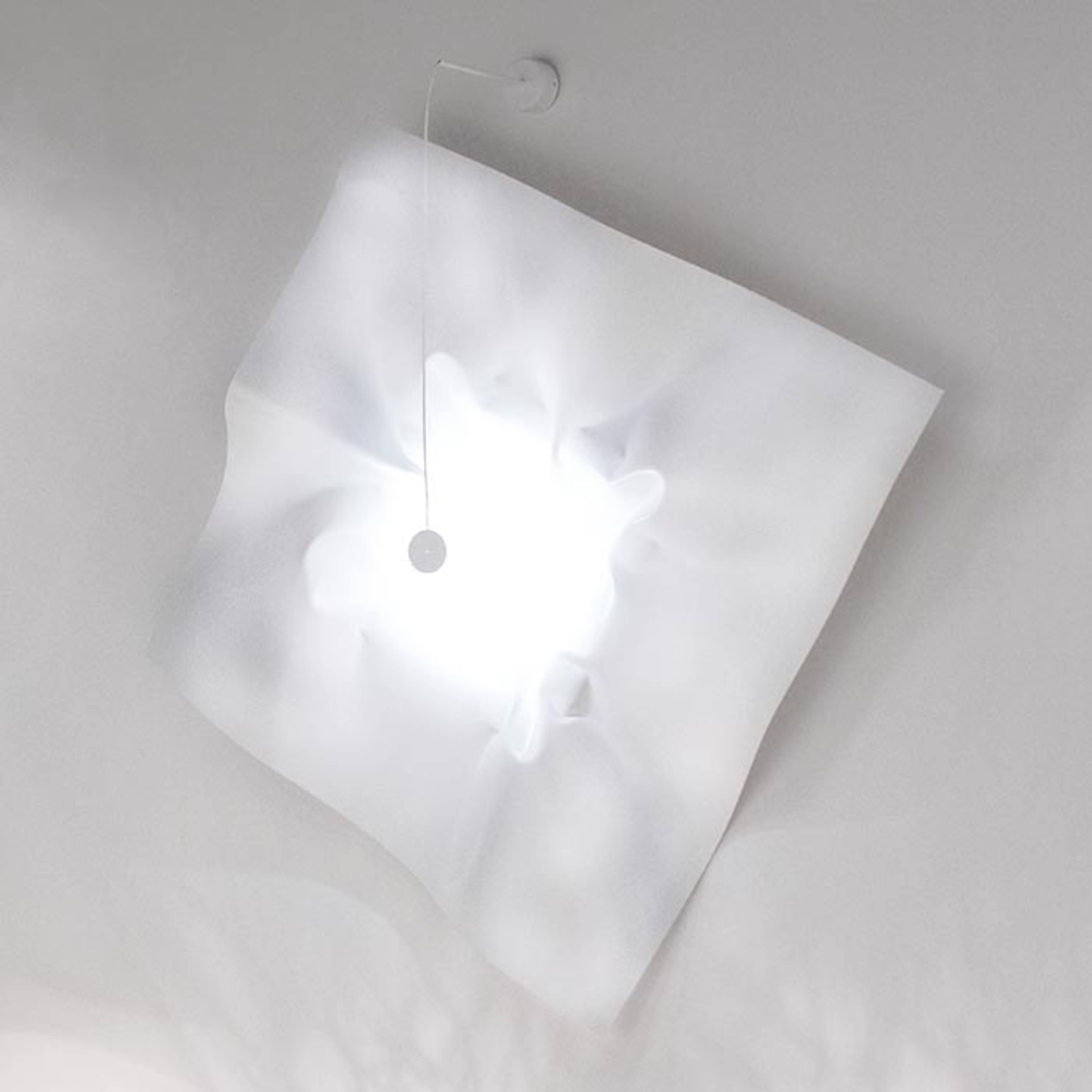 Lámpara de pared LED de diseño Crash 100 en blanco