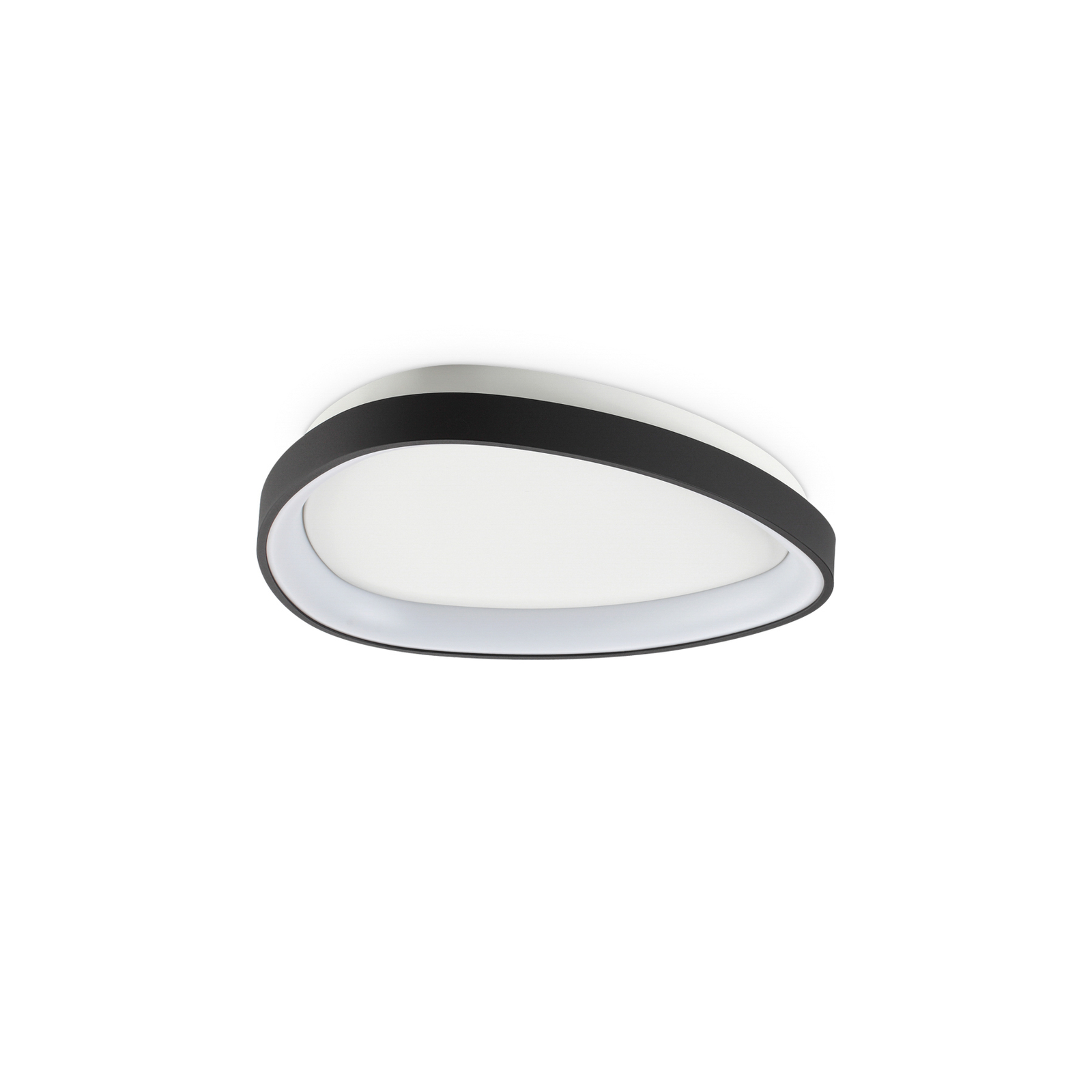 Ideal Lux Gemini Candeeiro de teto LED, preto, 42,5 cm, ligar/desligar