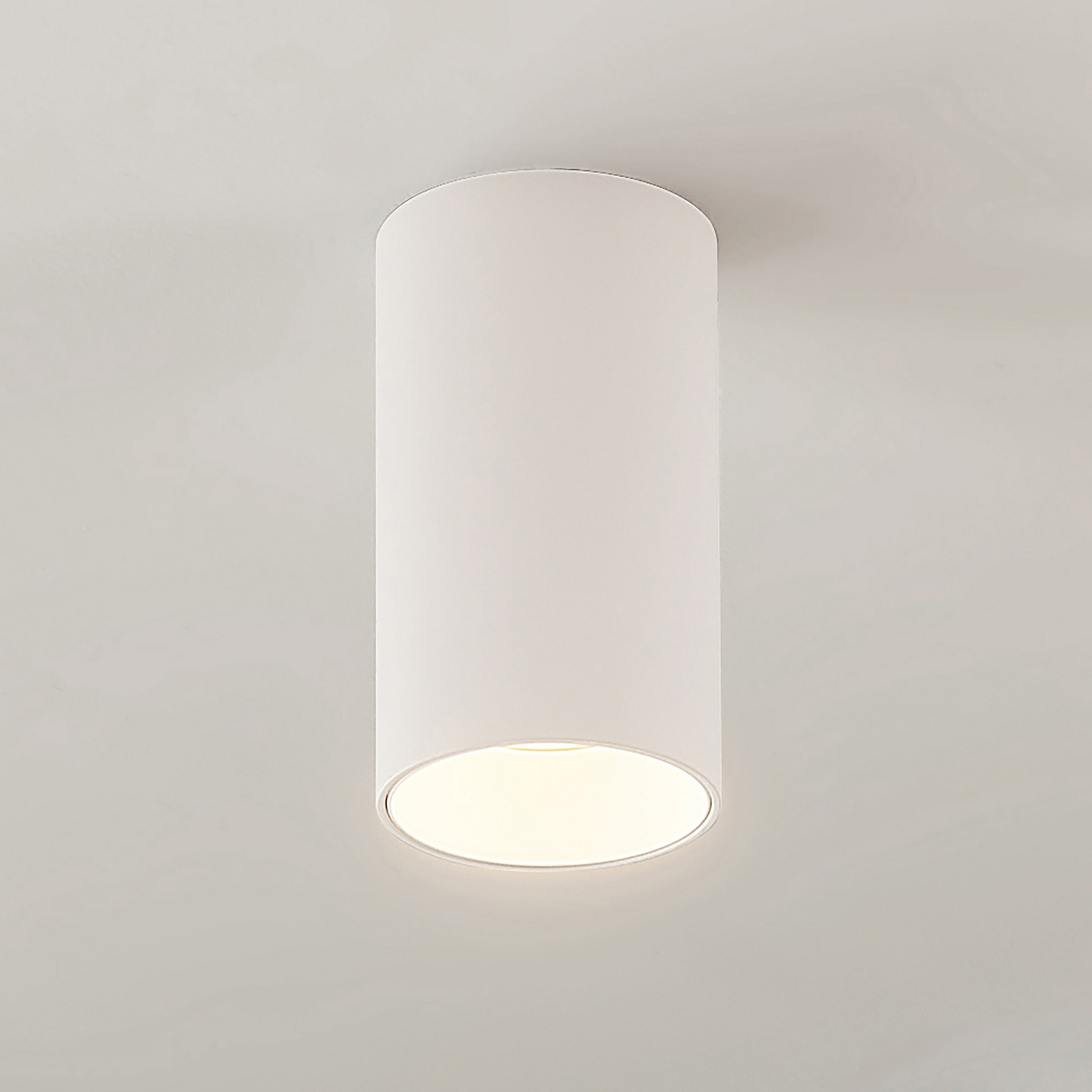 Arcchio Downlight Brinja, weiß, Metall, Ø 6 cm, rund, GU10