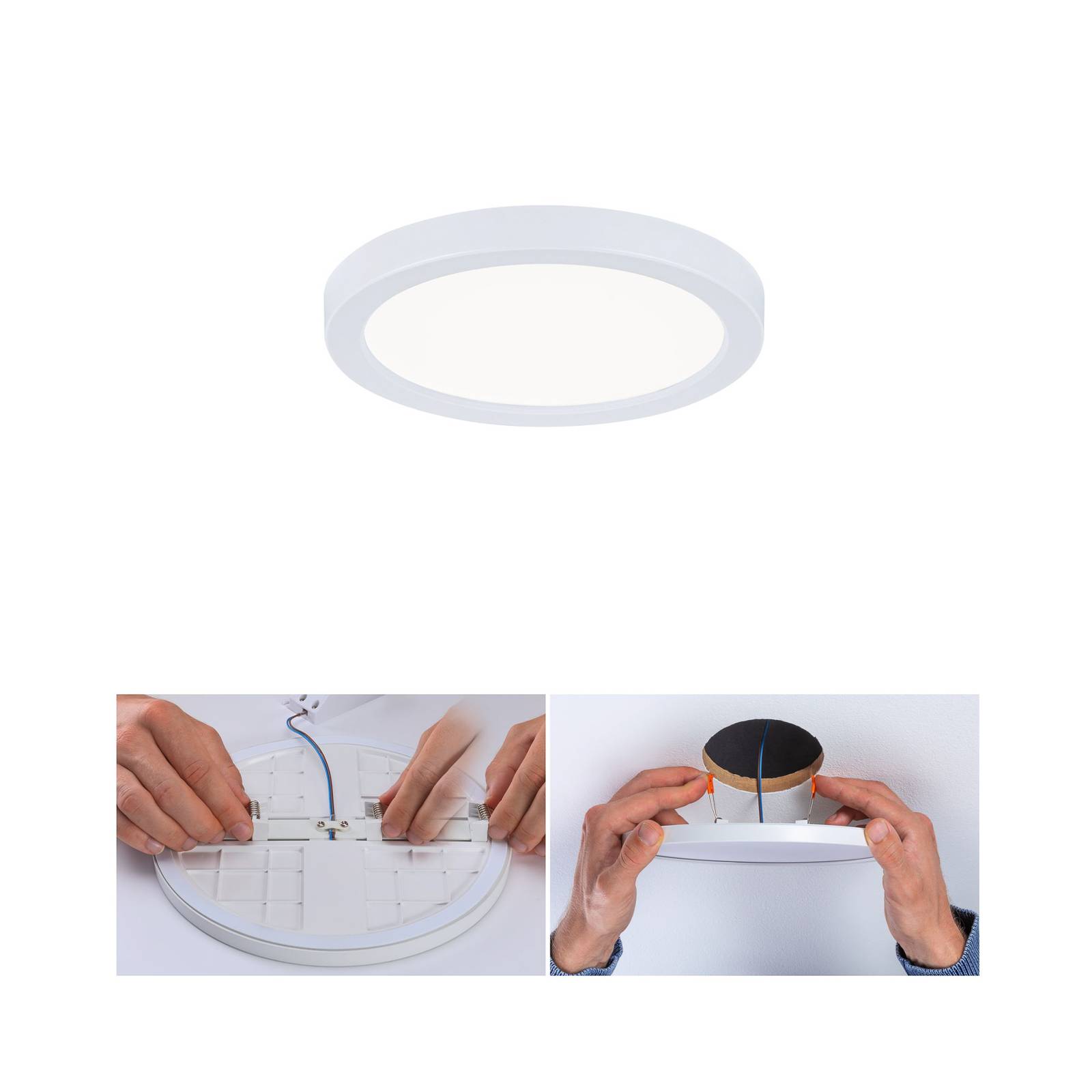 Paulmann LED-panel Areo 4 000 K rund vit 11,8 cm