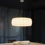 Hanglamp Isamu, parelwit, Ø 118cm