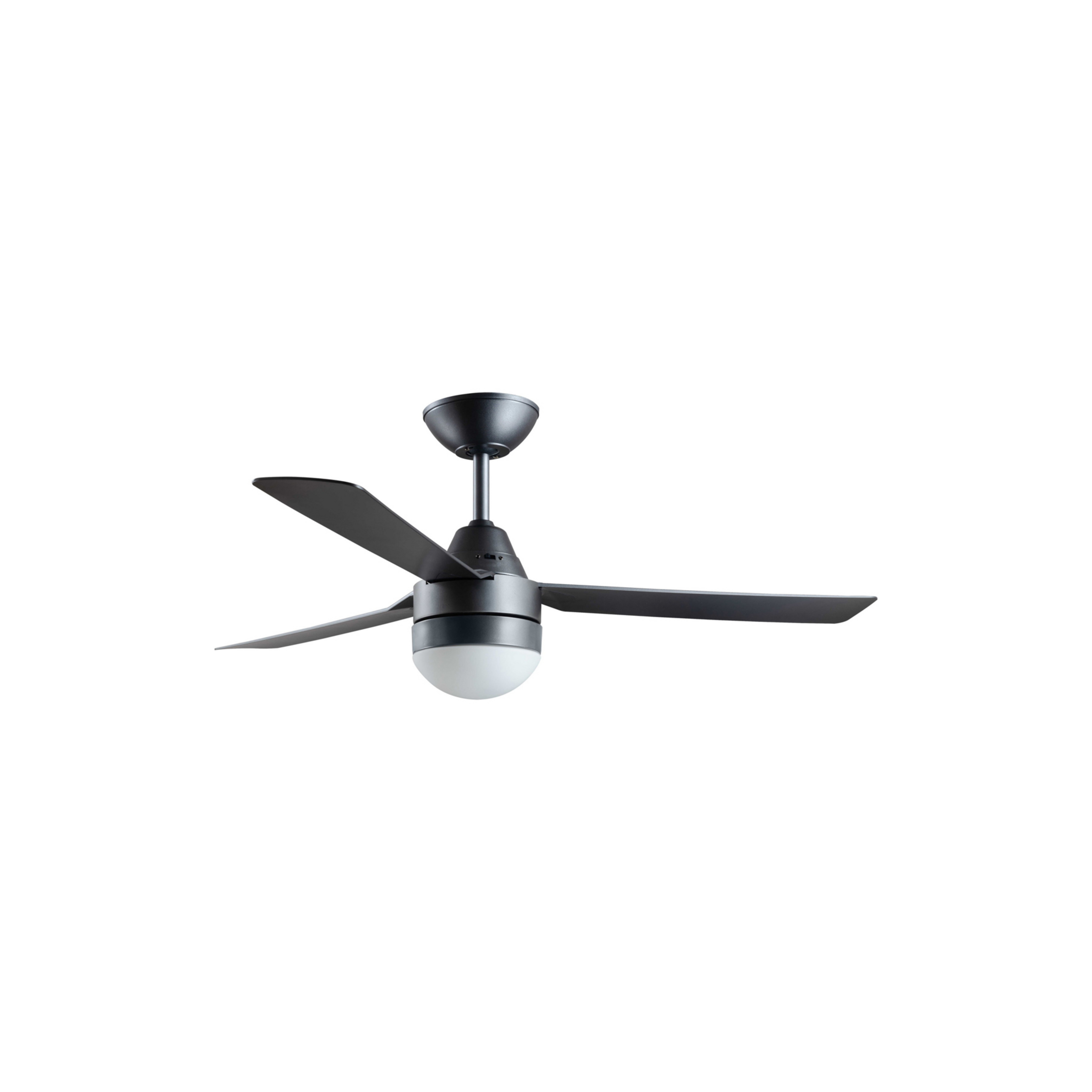 Megara Deckenventilator mit Licht titan 122cm leise - Beacon