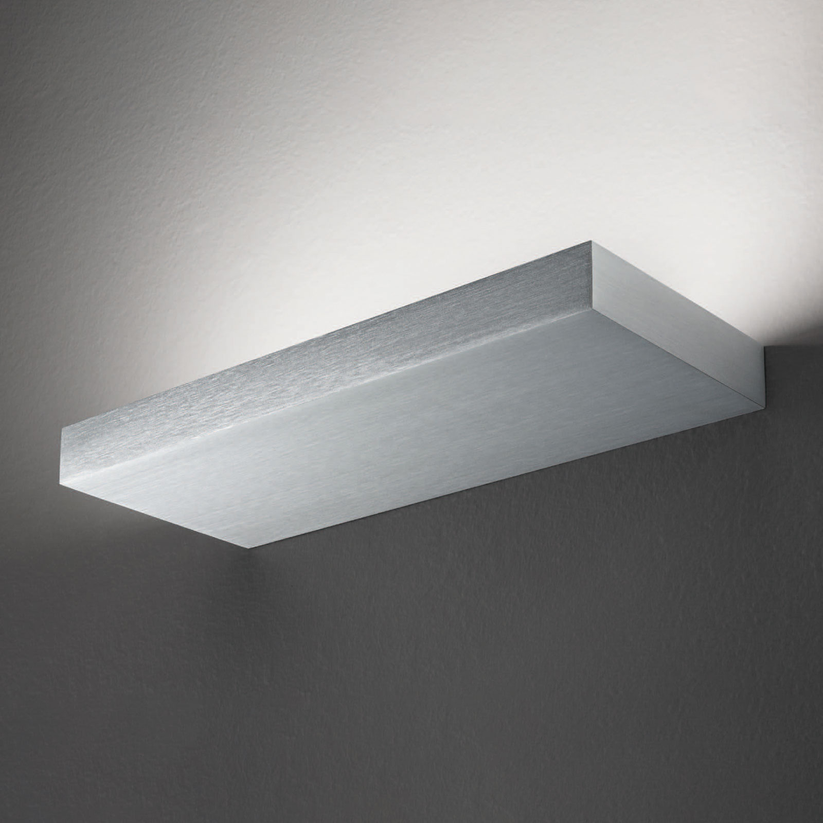 LED-vägglampa Regolo, längd 24 cm, aluminium