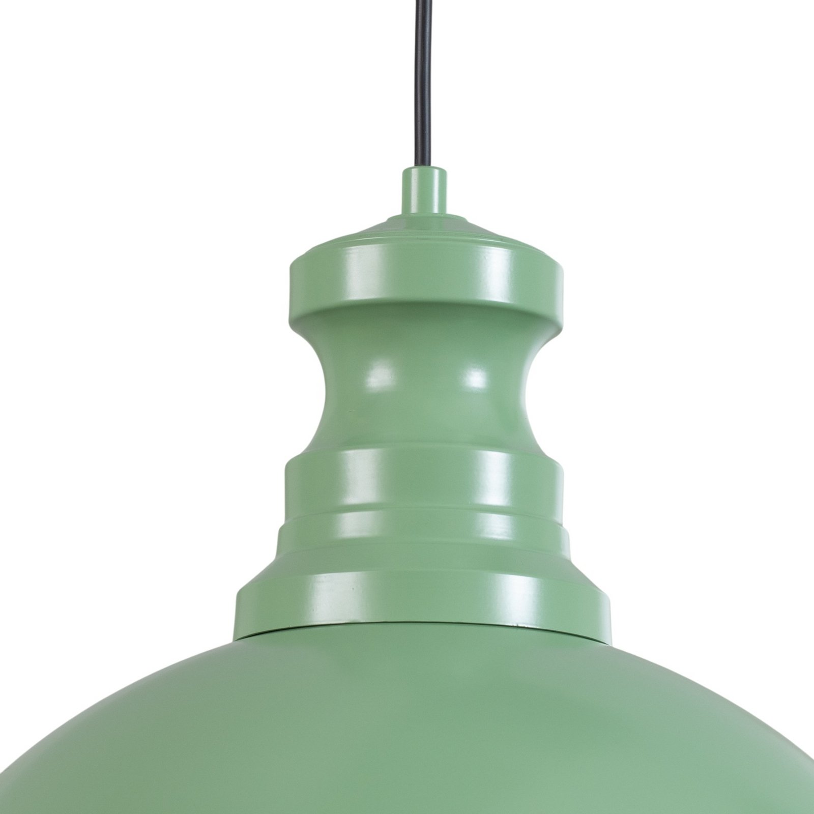 Pendellampe Kure, mintgrønn, metall, Ø 40 cm E27