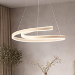 LED-Hängelampe Amarin, sandfarben, Ø 61 cm, Metall, CCT