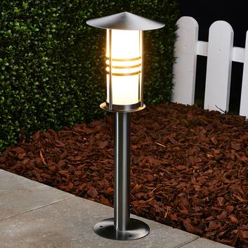 Lampada Erina con base in acciaio inox
