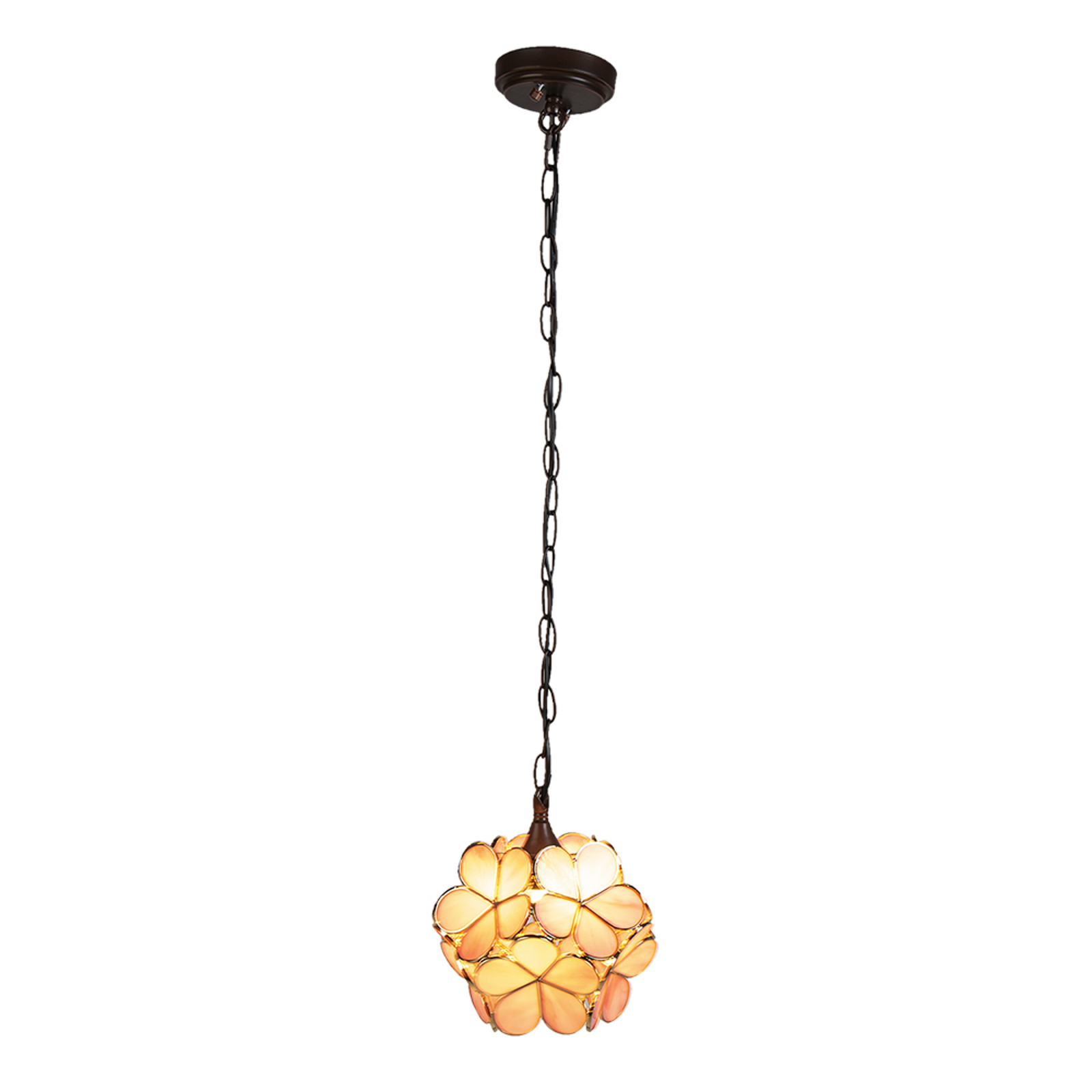 5LL-6093 hanging light in a Tiffany style, pink
