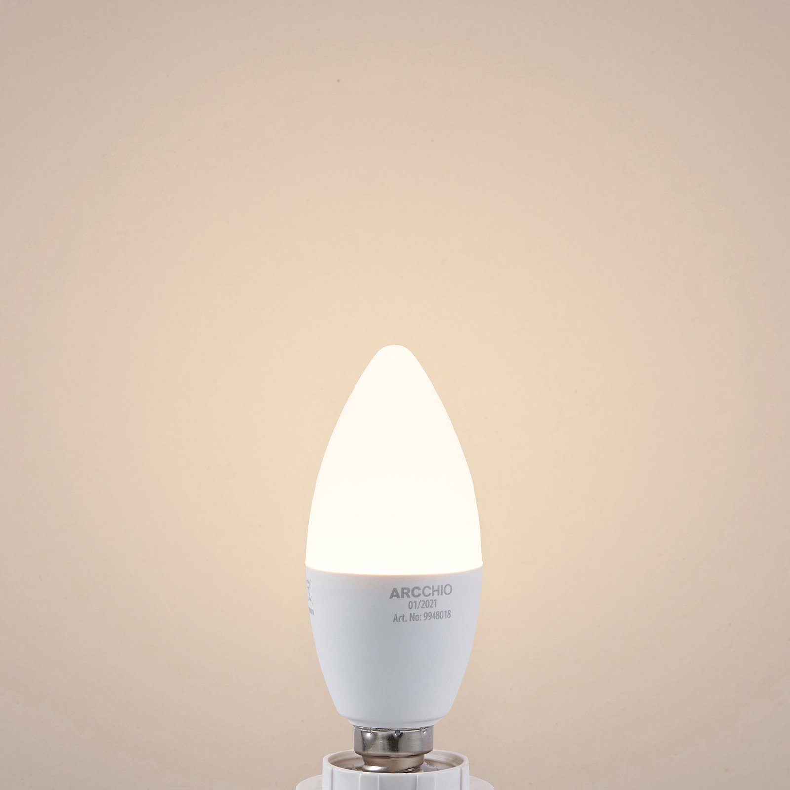 LED-Kerzenlampe E14 C37 7W 3.000K opal