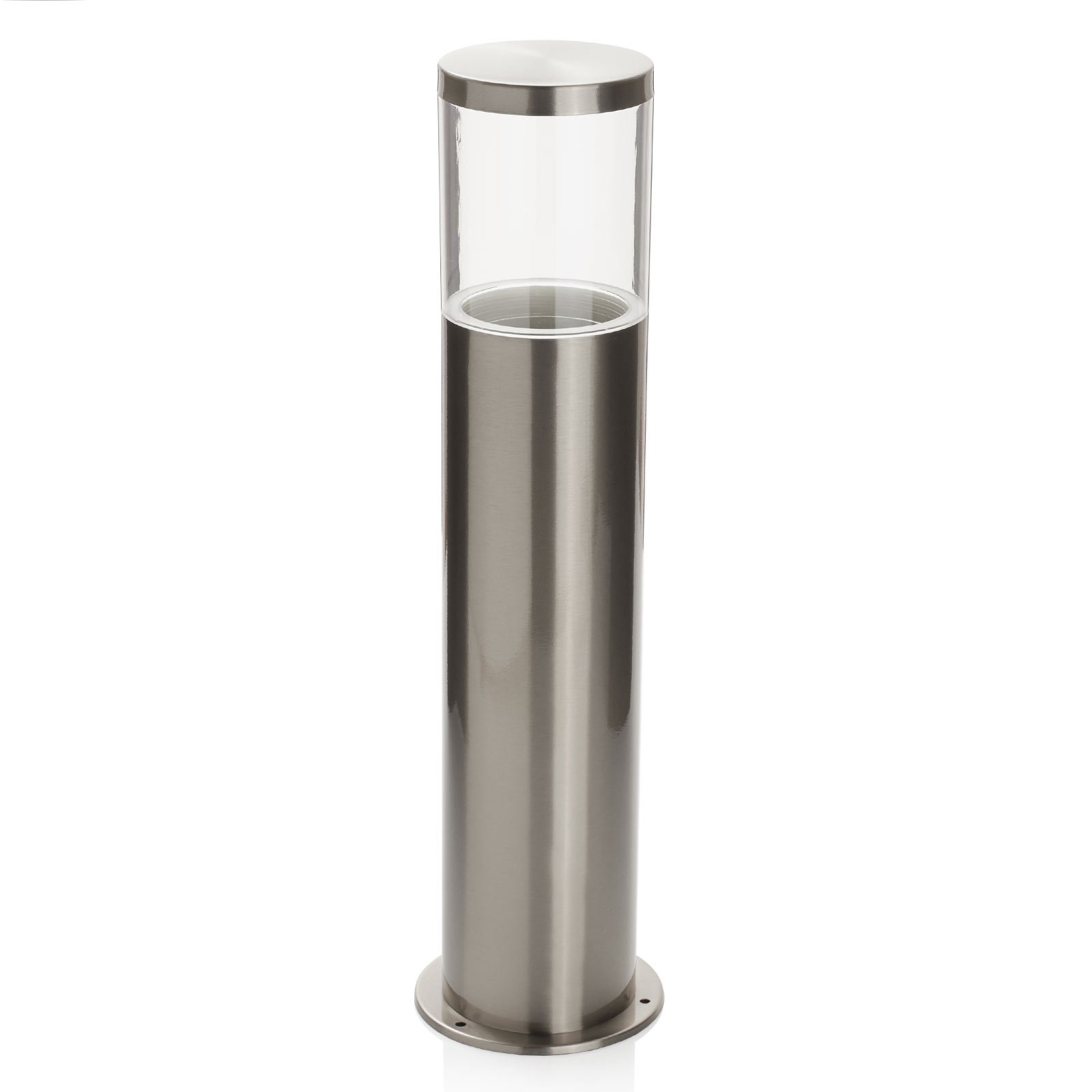 Hanneli pillar lamp made of stainless steel, round