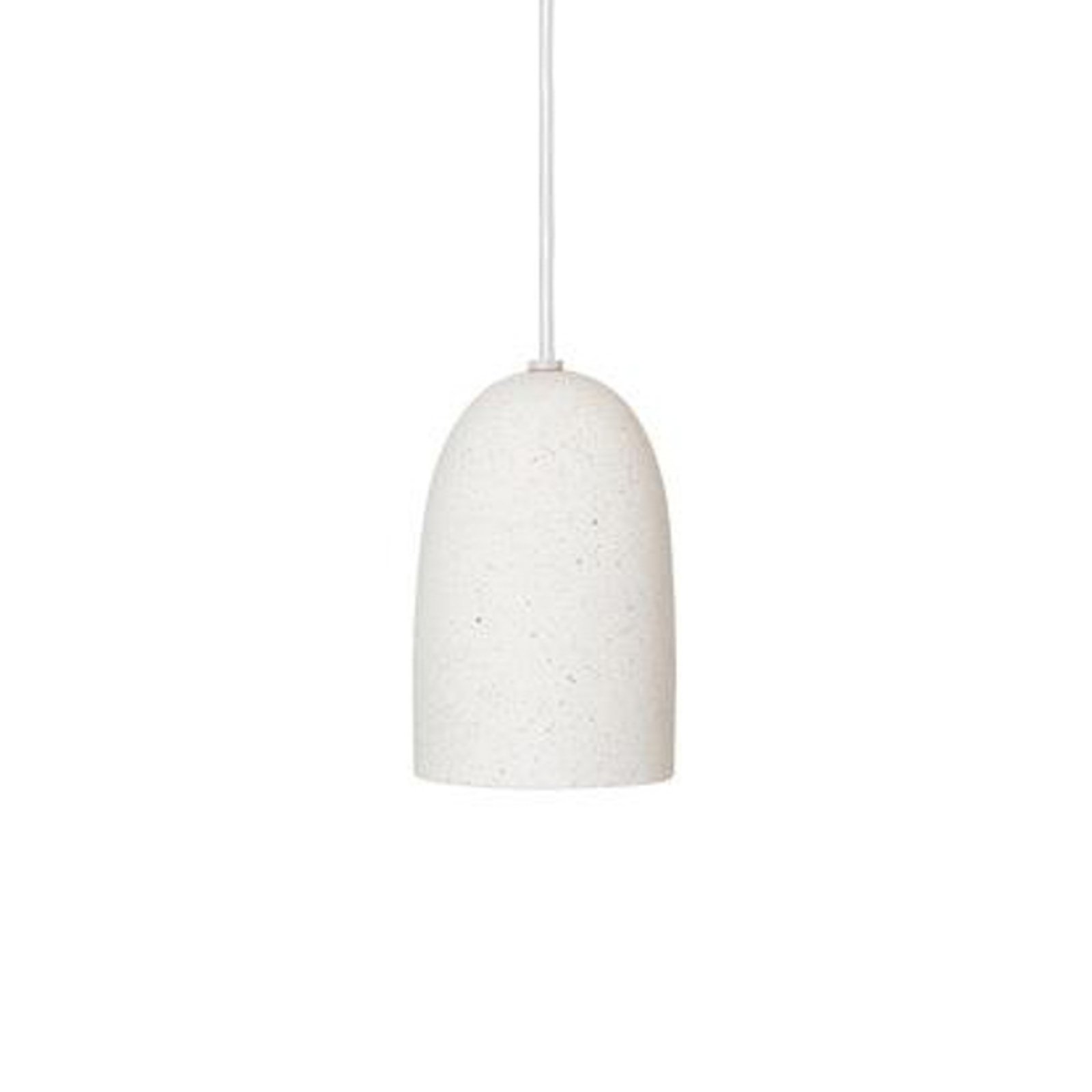 ferm LIVING Speckle pendant light, Ø 11.6 cm, ceramic, white