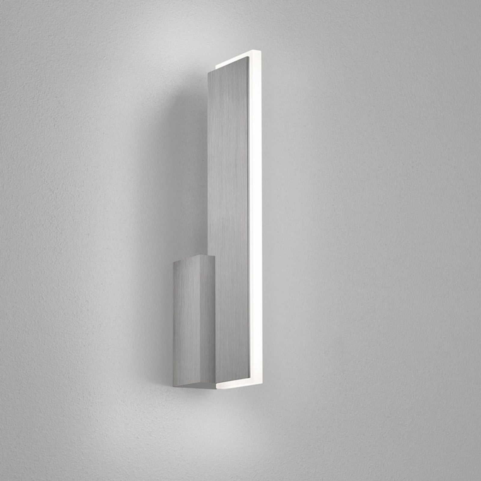 Helestra Nex LED wall light matt nickel, for Living / Dining Room, metal, acrylic, 10 W, energy efficiency: A+, W: 4 cm, H: 31 cm