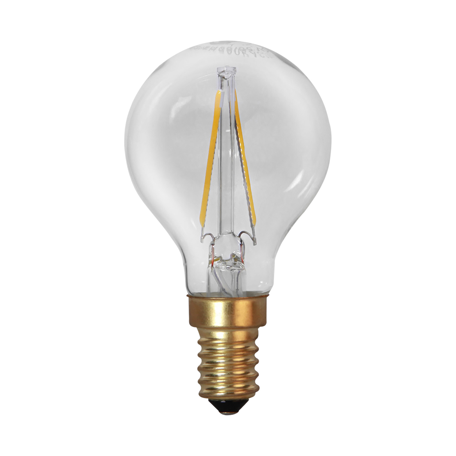 LED lamp E14 P45 filament 1,5W 2.100 K 120 Lumen