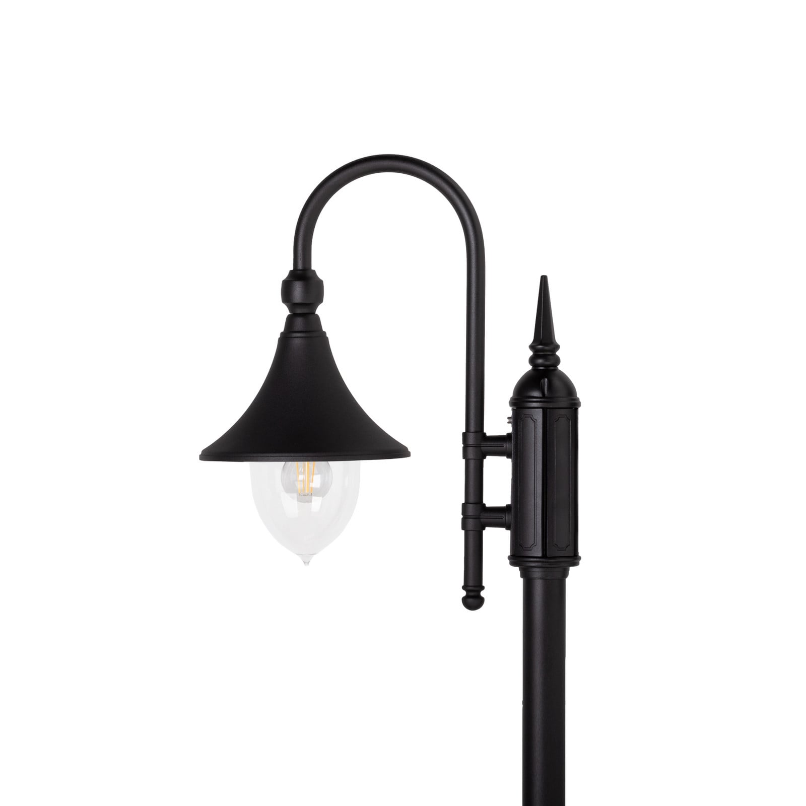 Firenze 1 Udendørs Parklampe m/Markfæste Sort Norlys - Terrasse - Aluminium