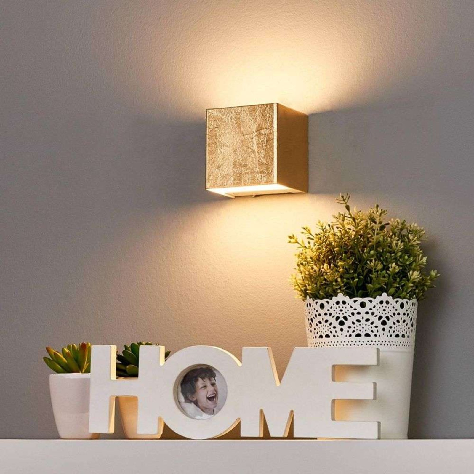 Quentin LED Vegglampe L9 Gold - Lindby