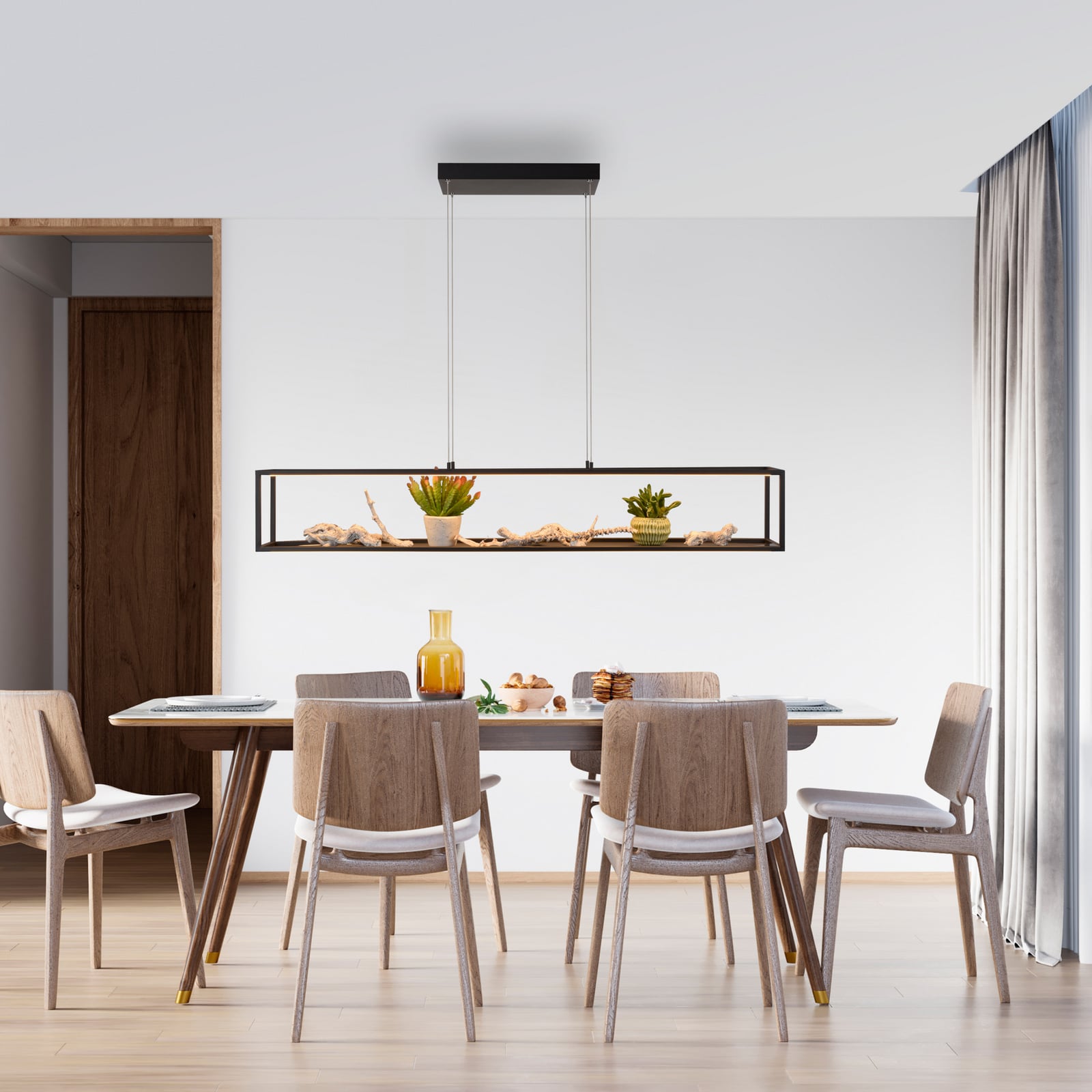 Conni LED lógó lámpa, fekete, 130 cm, CCT Conni LED lógó lámpa, fekete, 130 cm, CCT