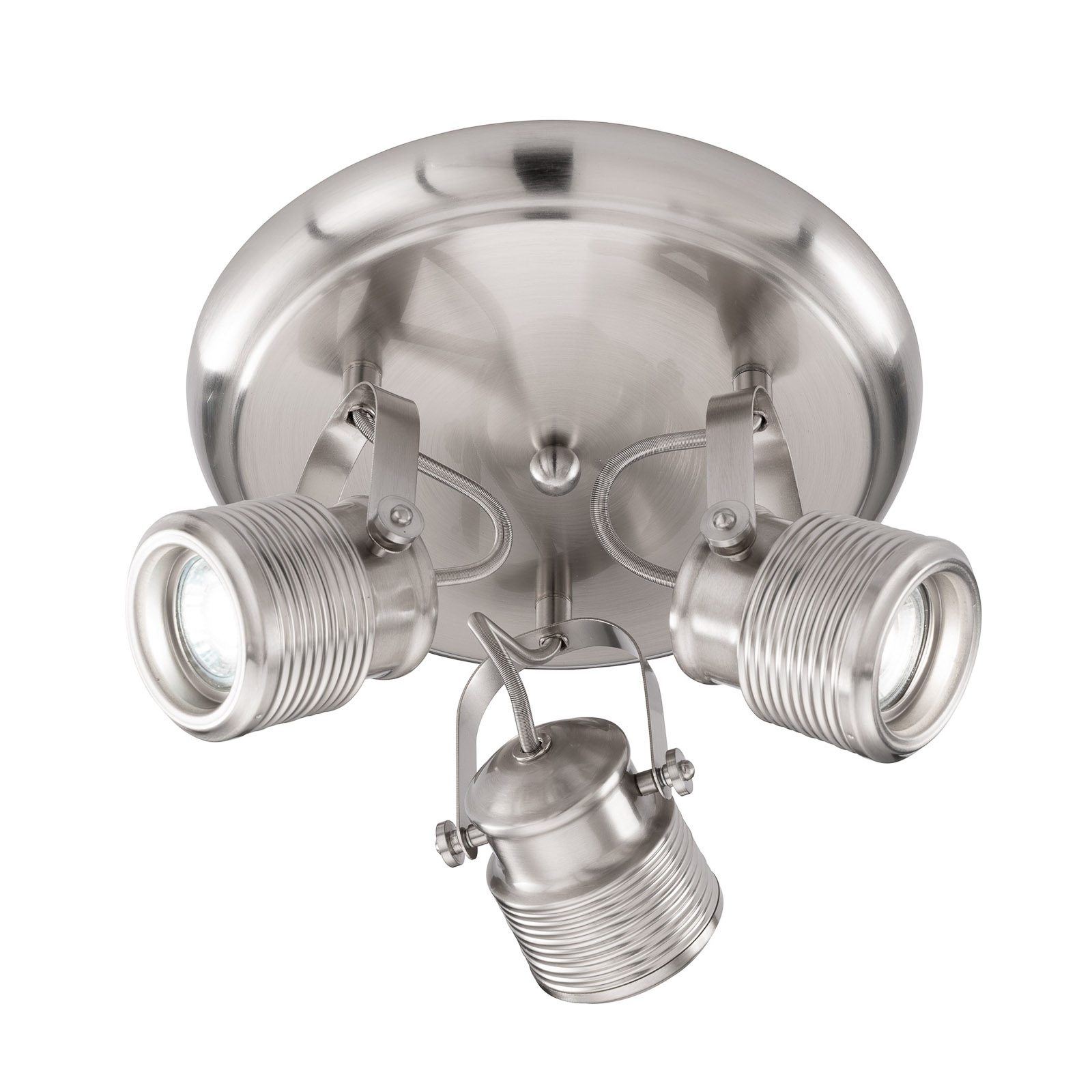 Wofi Industrial-style Kim spotlight, 3-bulb, for Living / Dining Room, metal, GU10, 28 W, energy efficiency: A++, H: 25 cm