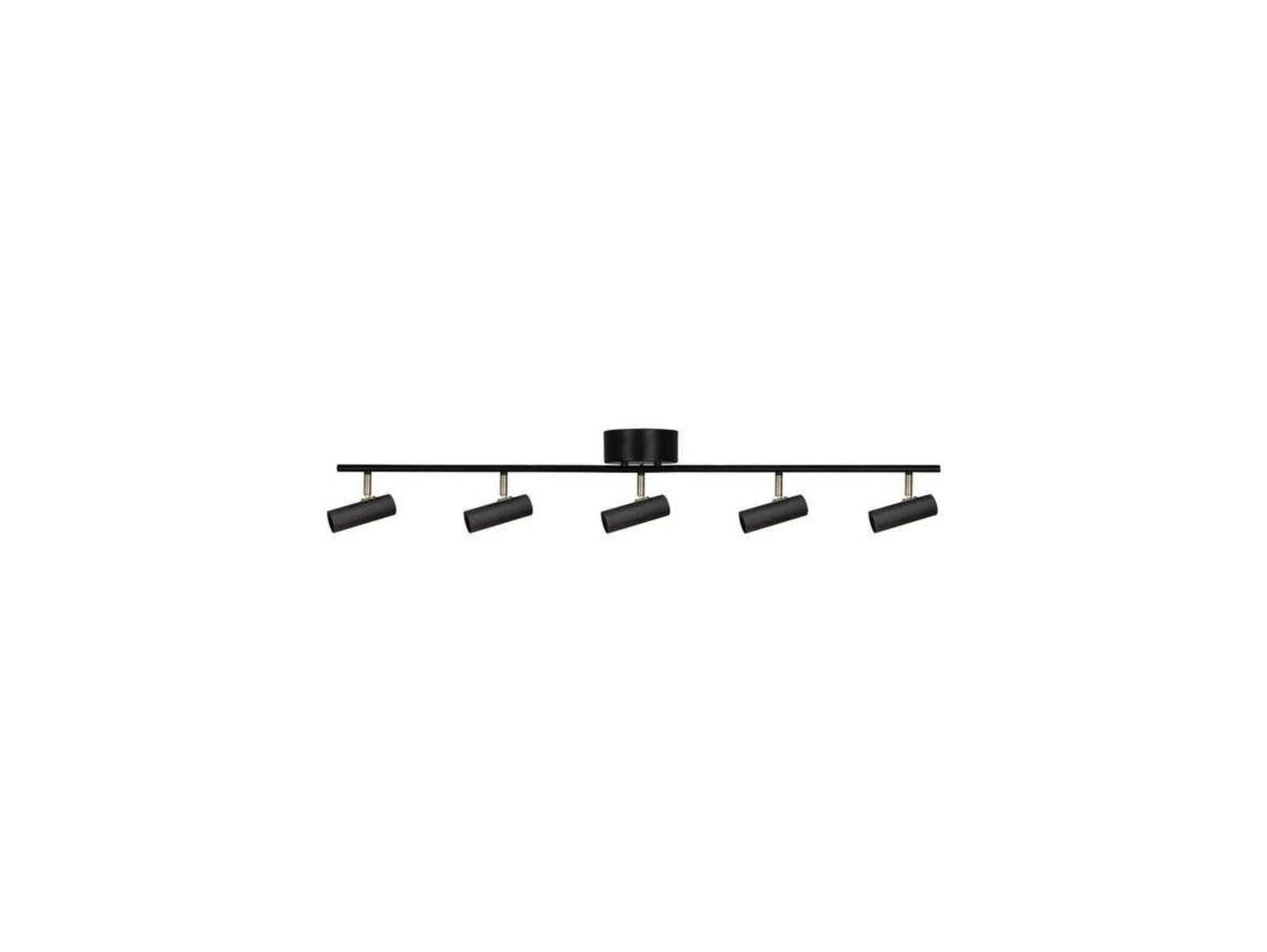 Hubble 5 Plafond Long Black Globen Lighting - Metall