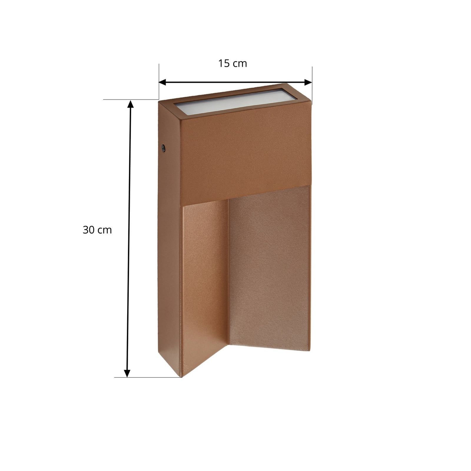 Kaholo vanjska zidna LED svjetiljka, CCT, aluminij, IP44, smeđa, četvrtasta - Kaholo vanjska zidna LED svjetiljka, CCT, aluminij, IP44, smeđa, četvrtasta -