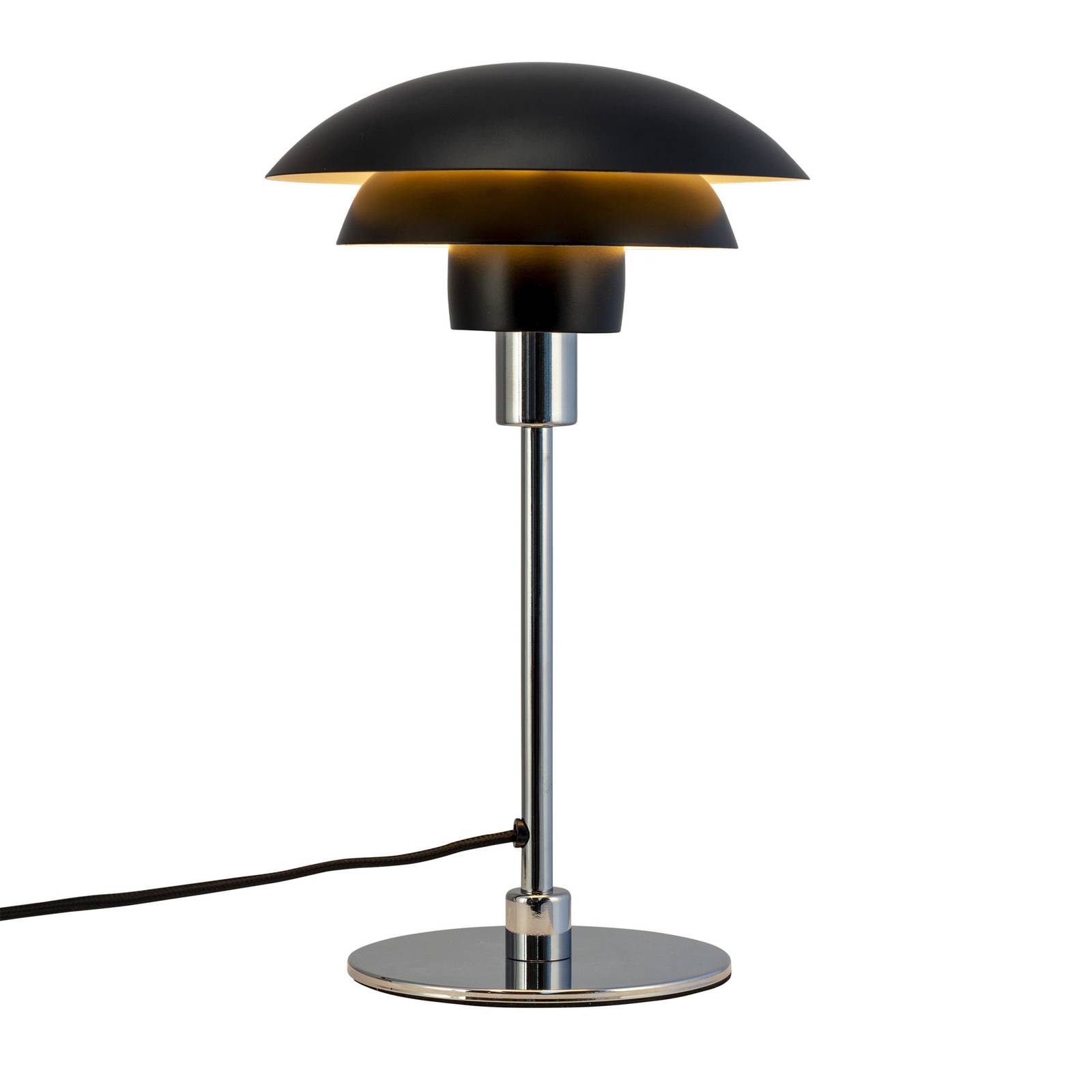 Dyberg Larsen lampe de table Morph noir hauteur 35 cm métal