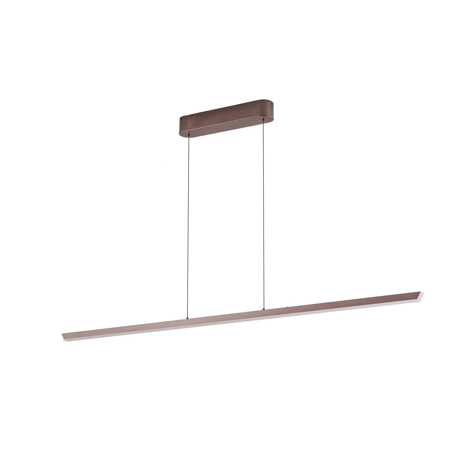 LED závesné svietidlo Lucande Solvar, 158 cm, hnedá, CCT, stmievateľné