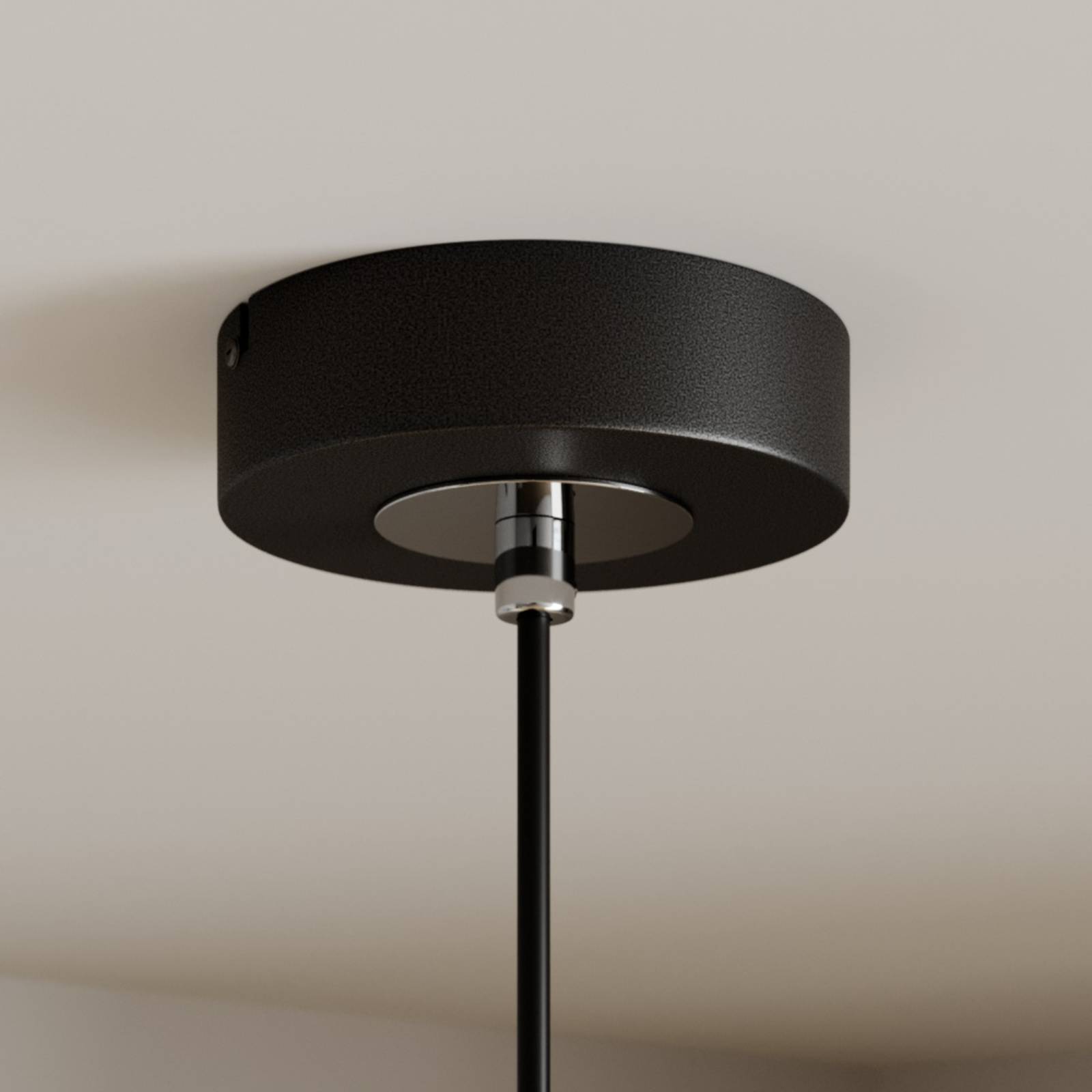 Lampa wisząca COOL, czarna, Ø 15 cm, metal