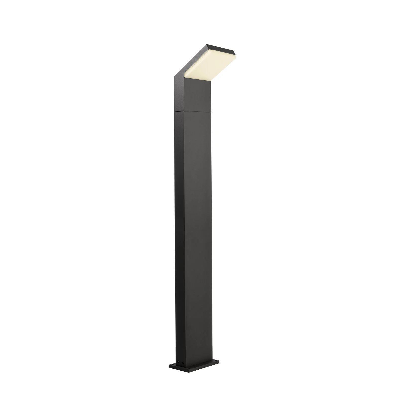 Chodníkové LED svetlo Tucanae, sivé, výška 100 cm, IP65, kov