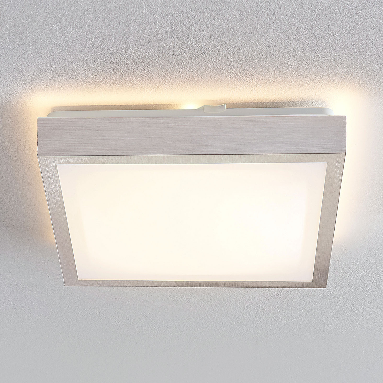 Lindby Margit LED-Alu-Deckenlampe, eckig, 32 cm