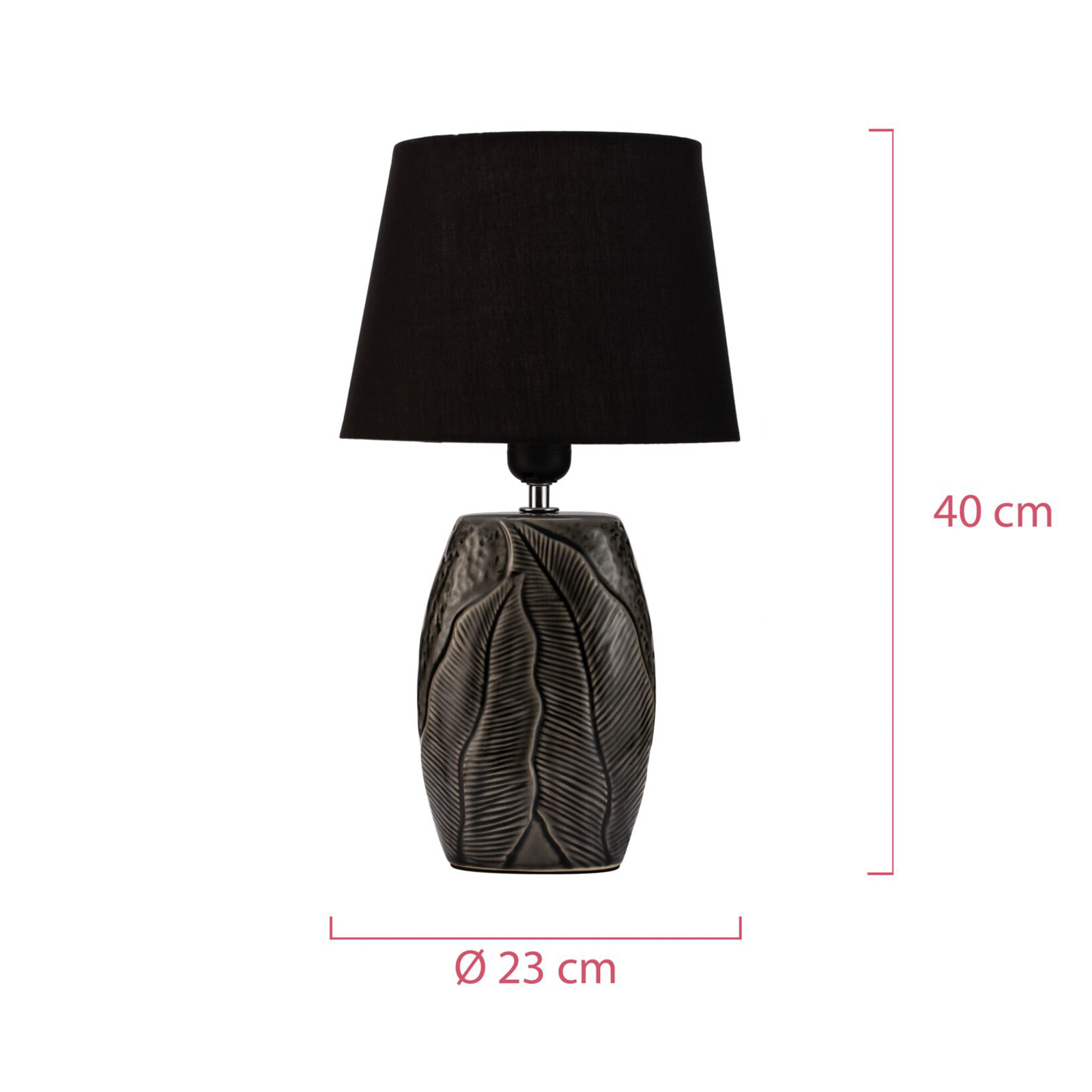 Pauleen Midnight Dream table lamp, black