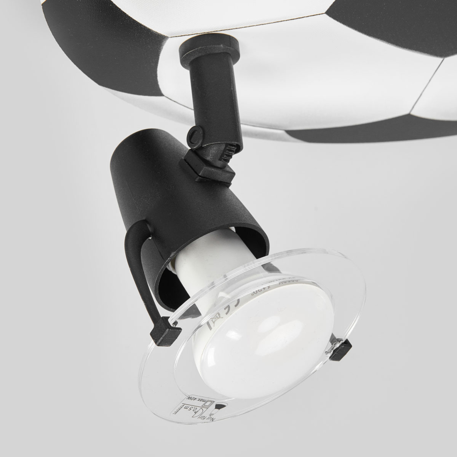 Football ceiling light with 3 bulbs Lights.co.uk