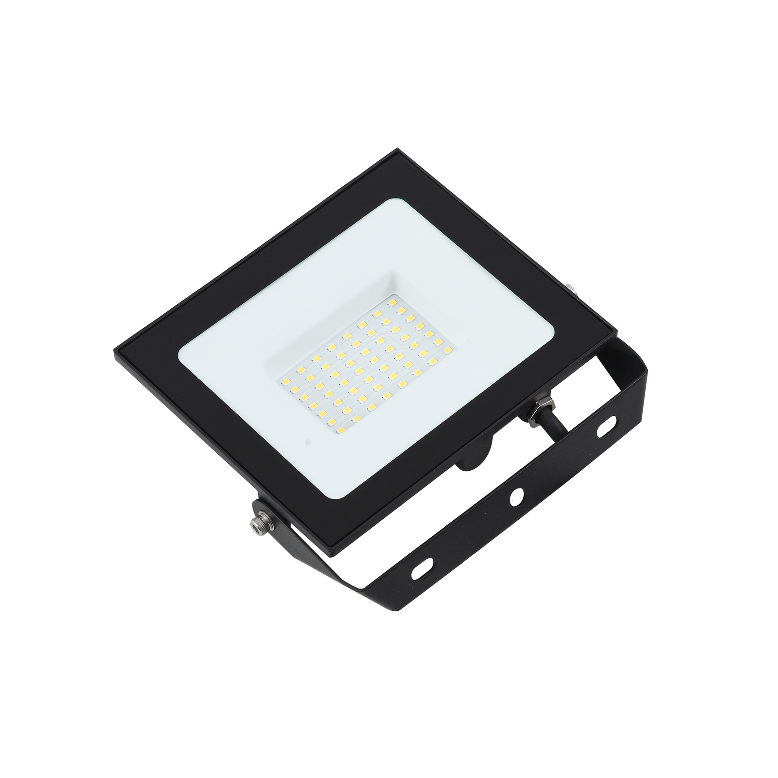 Prios LED buitenspot Maikel, 50W, 4000lm, aluminium