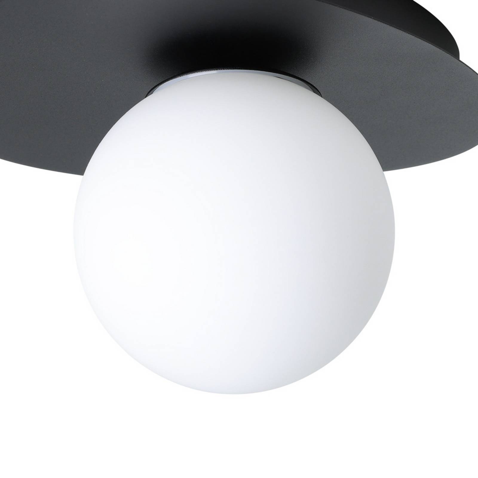 Lampa sufitowa EGLO CASTROVIDO, czarna, 24 cm, 1-punktowa, IP44, G9-LED