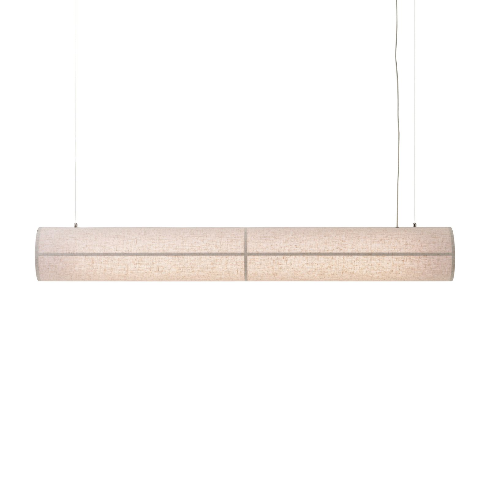 Audo hanglamp Hashira Lineair, natuurlijke kleur, lengte 140 cm